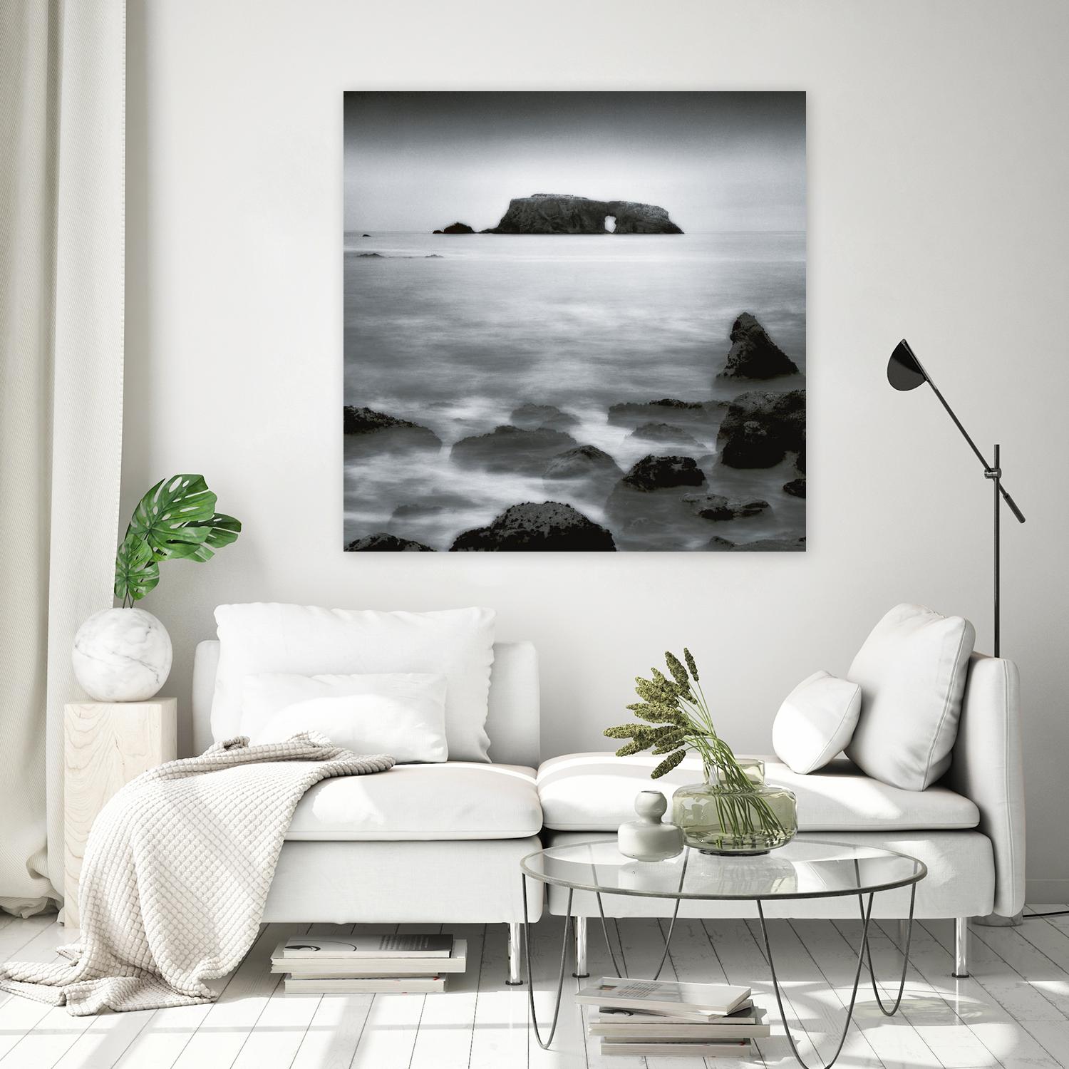 Sea Stack by Jamie Cook on GIANT ART - white sea scene