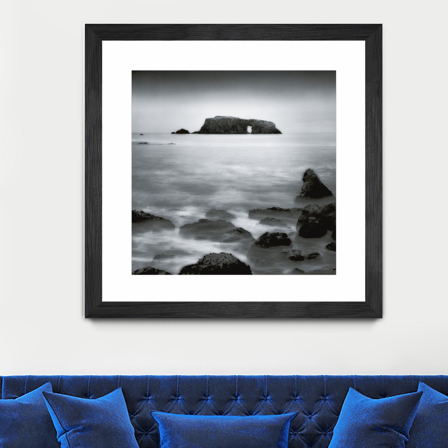 Sea Stack by Jamie Cook on GIANT ART - white sea scene