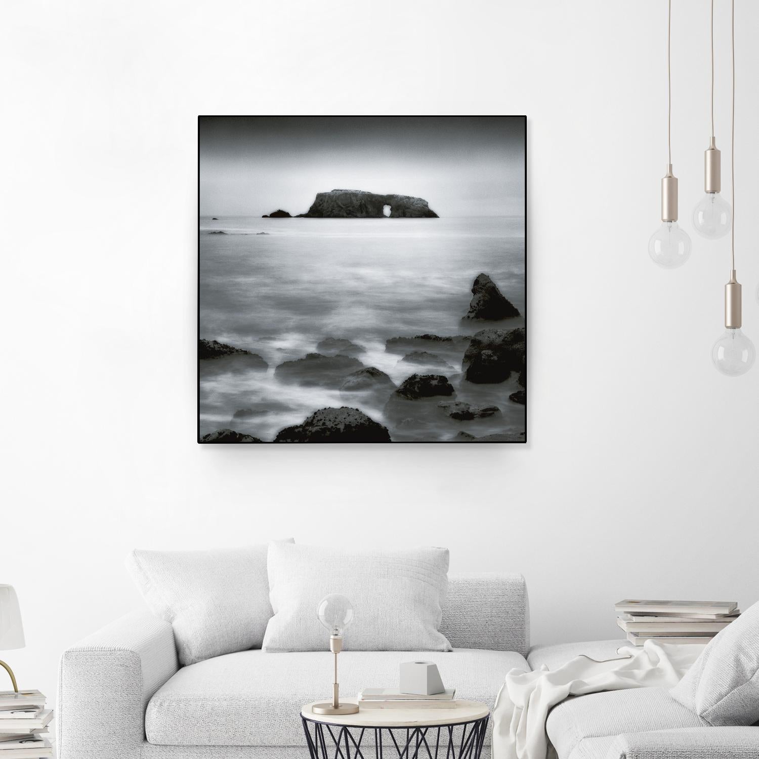 Sea Stack by Jamie Cook on GIANT ART - white sea scene