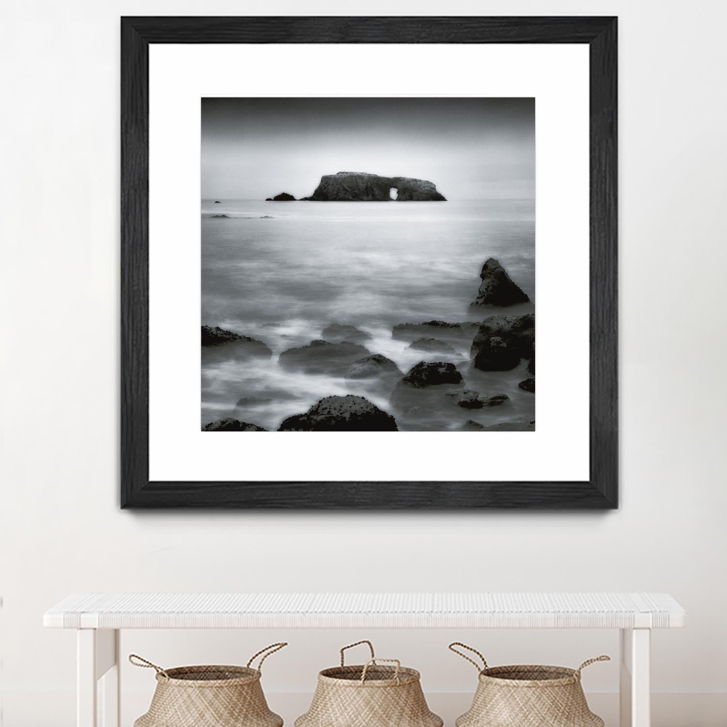 Sea Stack by Jamie Cook on GIANT ART - white sea scene