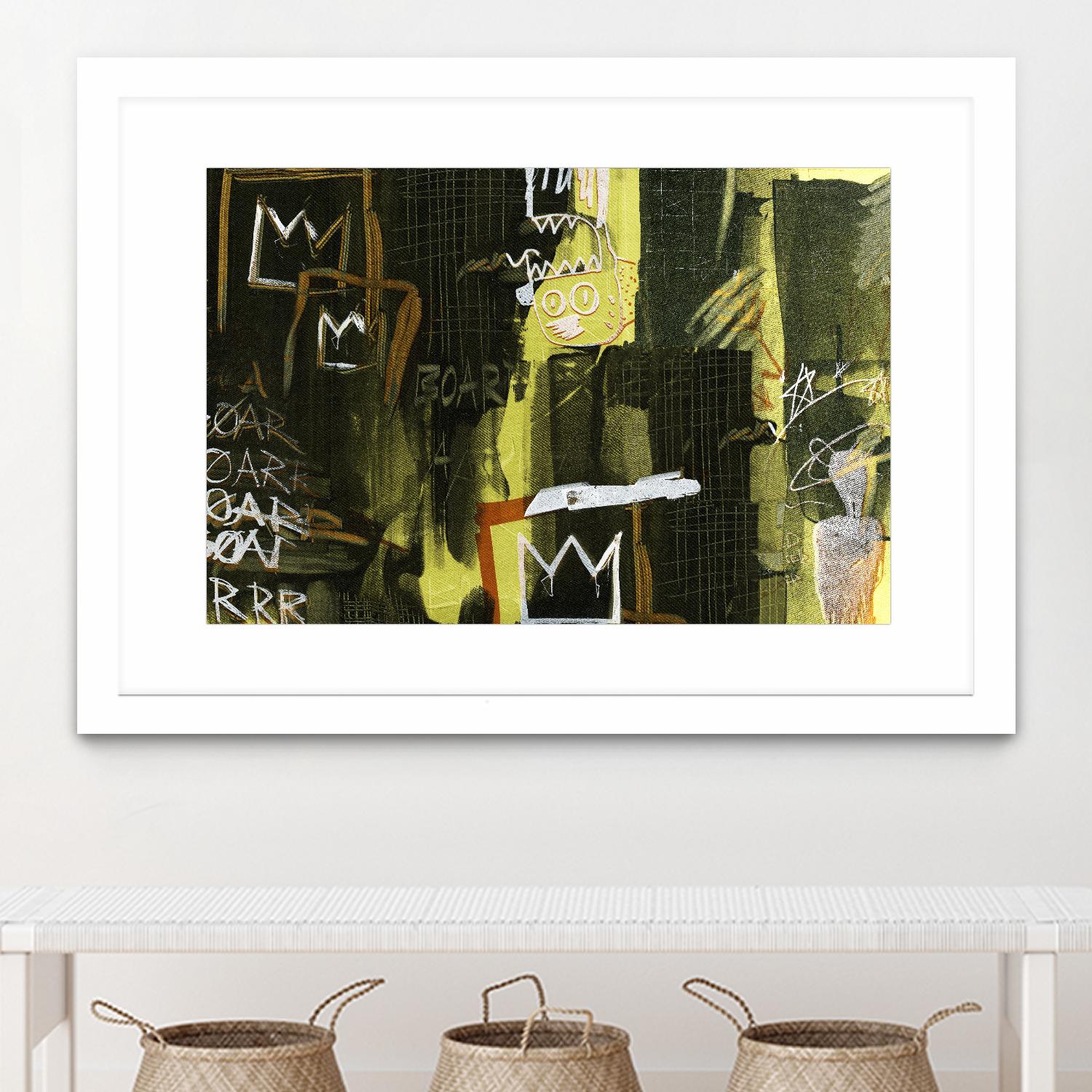 Graffiti by Tracy Hiner on GIANT ART - black contemporary