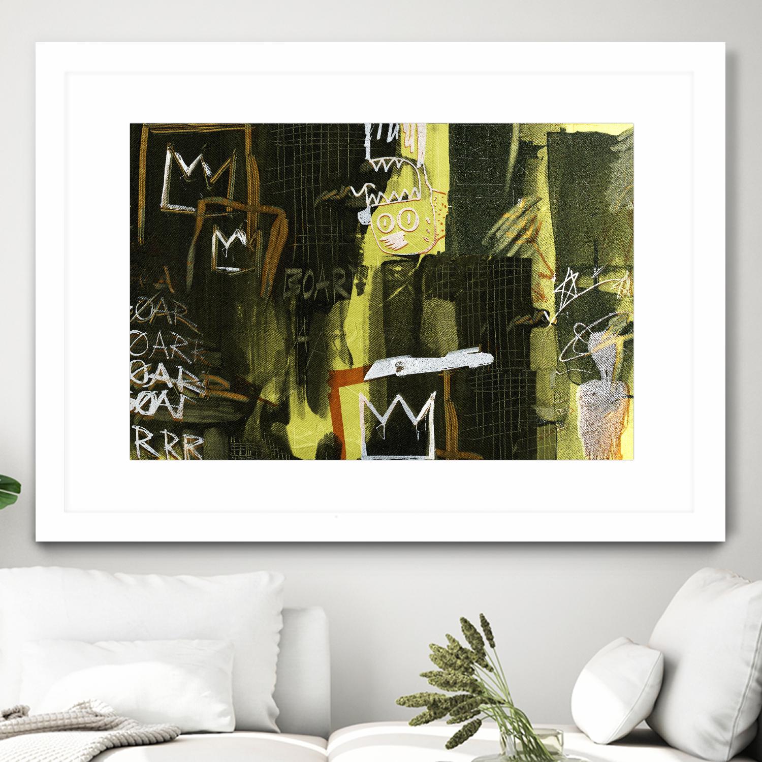 Graffiti by Tracy Hiner on GIANT ART - black contemporary