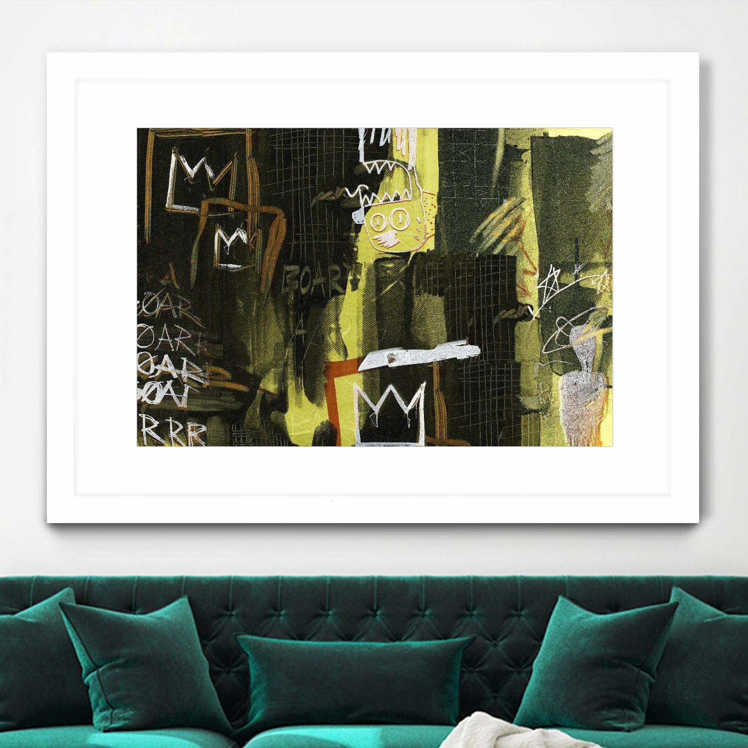 Graffiti by Tracy Hiner on GIANT ART - black contemporary