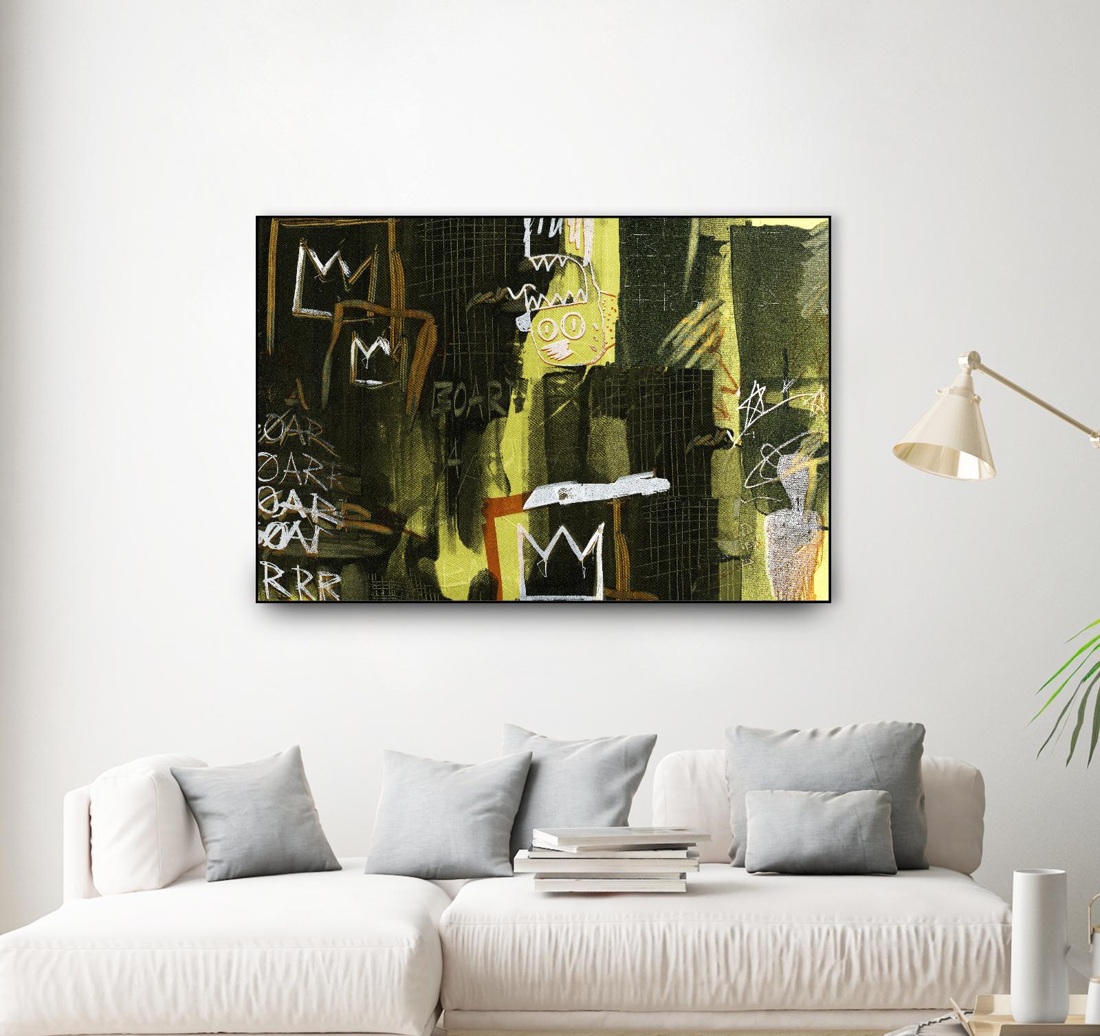 Graffiti by Tracy Hiner on GIANT ART - black contemporary