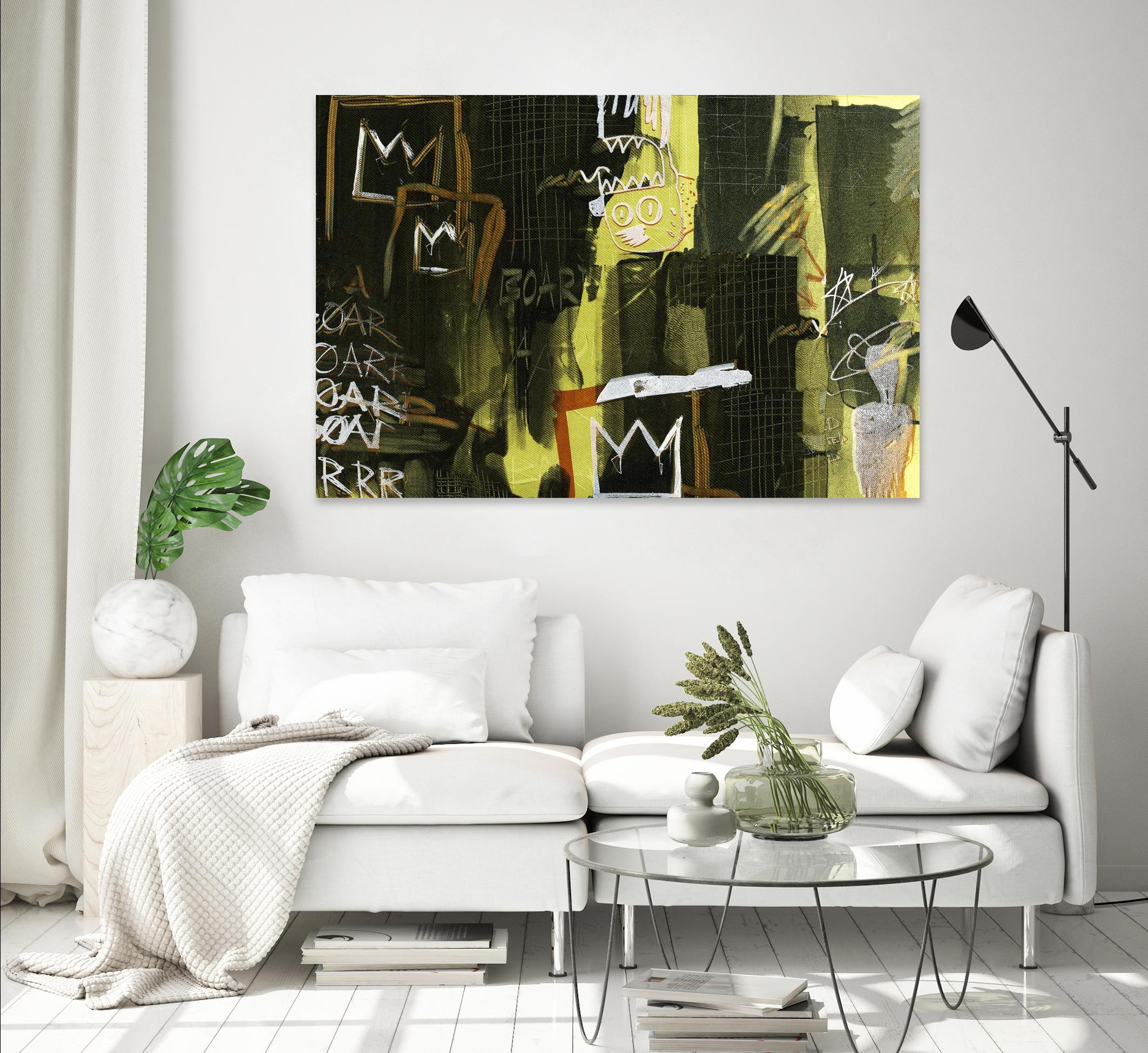 Graffiti by Tracy Hiner on GIANT ART - black contemporary