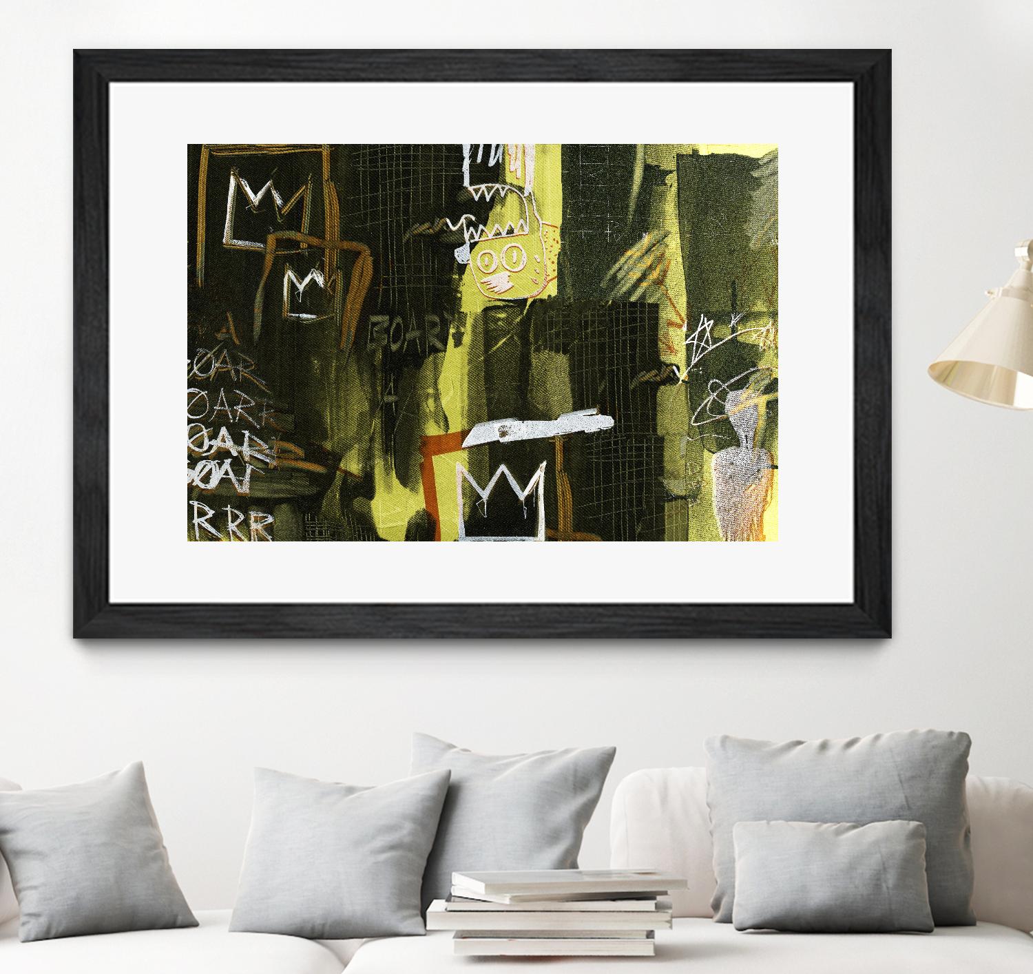 Graffiti by Tracy Hiner on GIANT ART - black contemporary