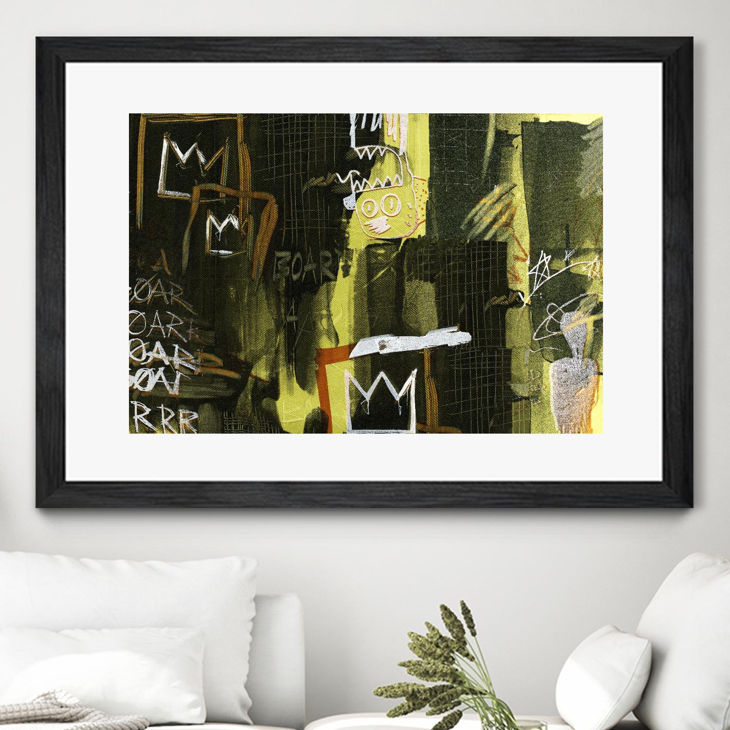 Graffiti by Tracy Hiner on GIANT ART - black contemporary