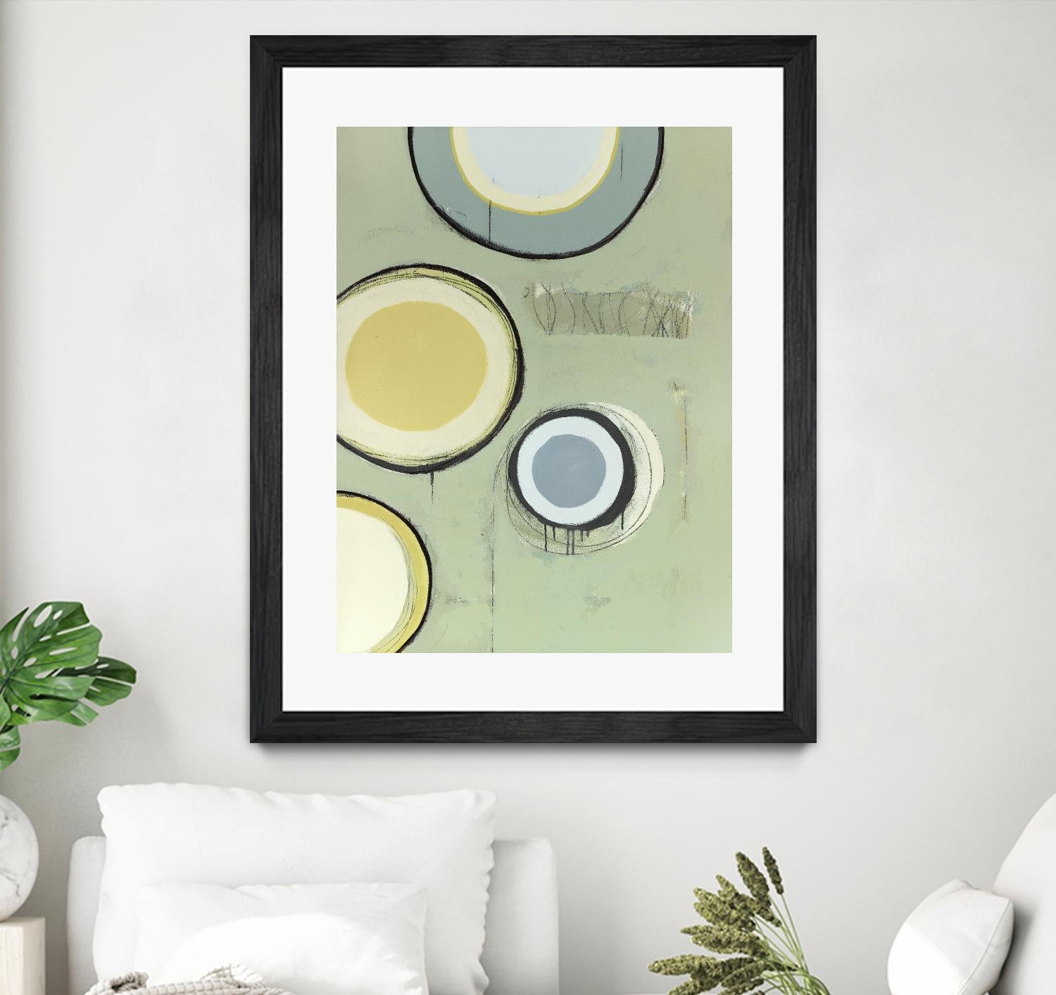 Circle Series 14 by Christopher Balder on GIANT ART - green abstract