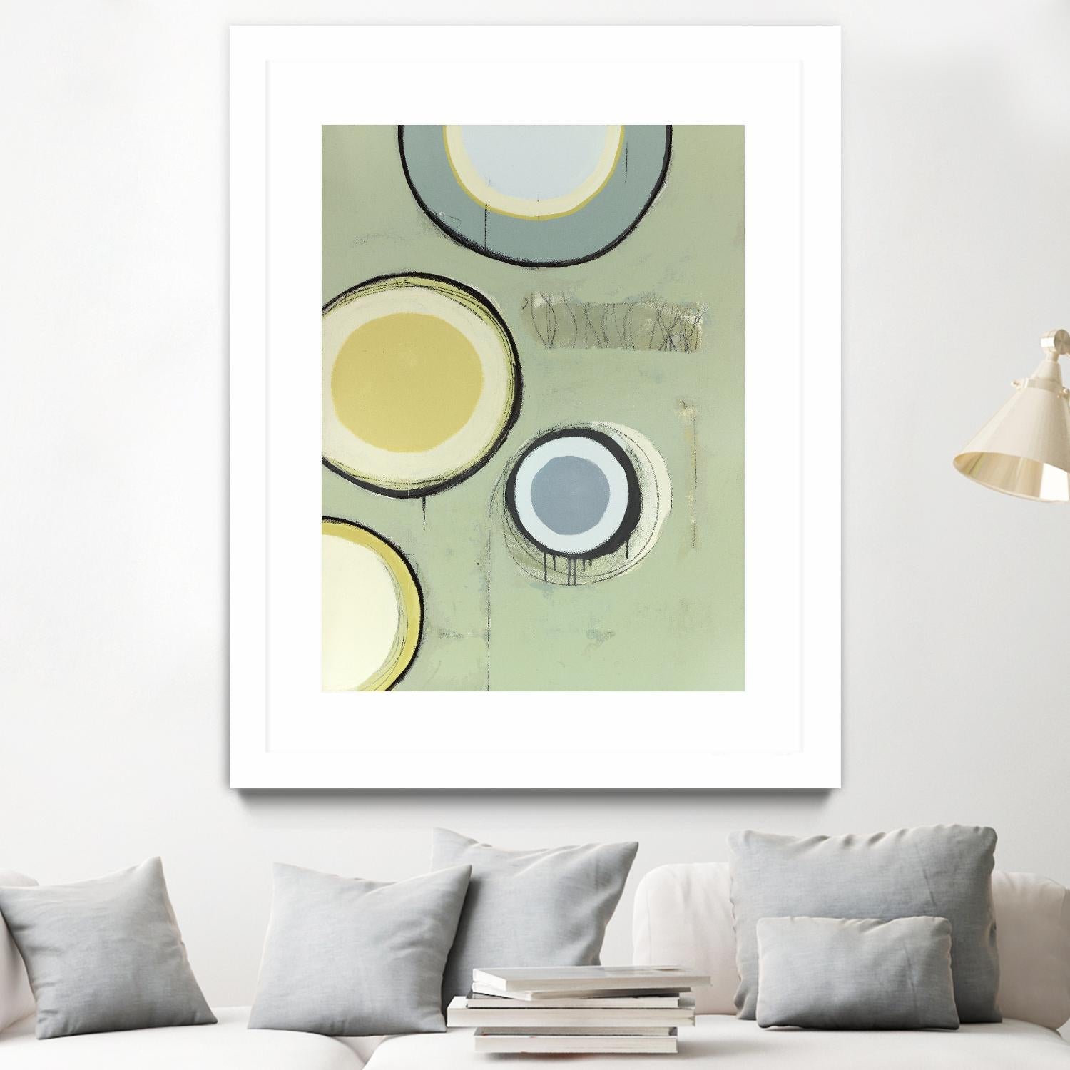 Circle Series 14 by Christopher Balder on GIANT ART - green abstract