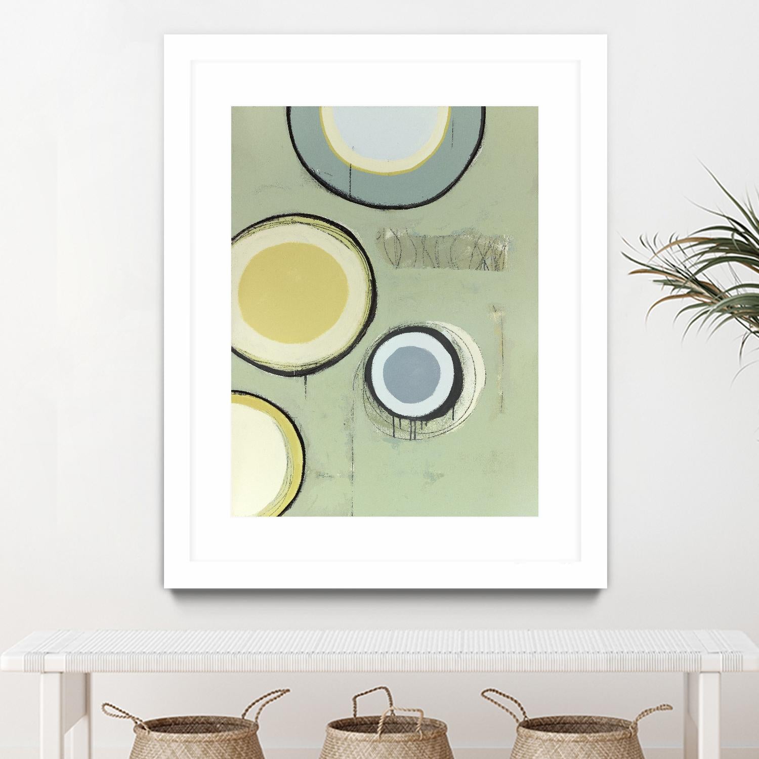 Circle Series 14 by Christopher Balder on GIANT ART - green abstract