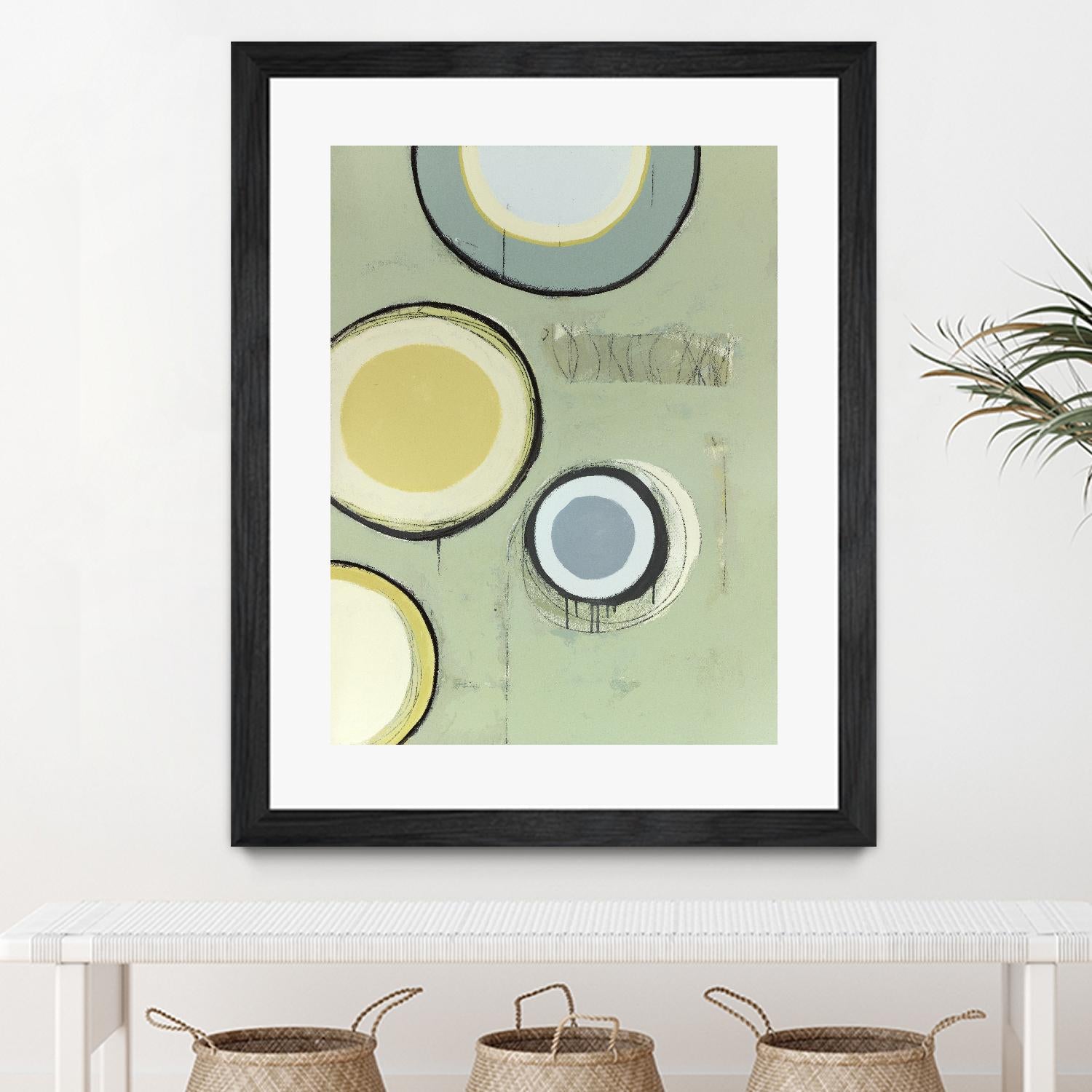 Circle Series 14 by Christopher Balder on GIANT ART - green abstract