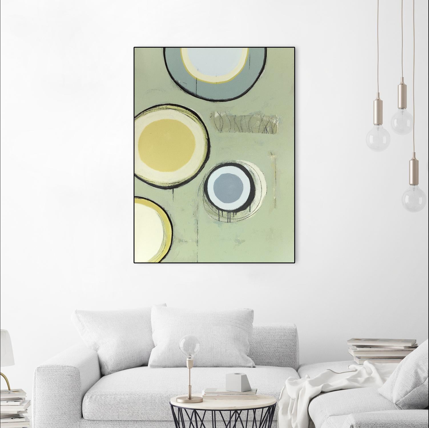 Circle Series 14 by Christopher Balder on GIANT ART - green abstract