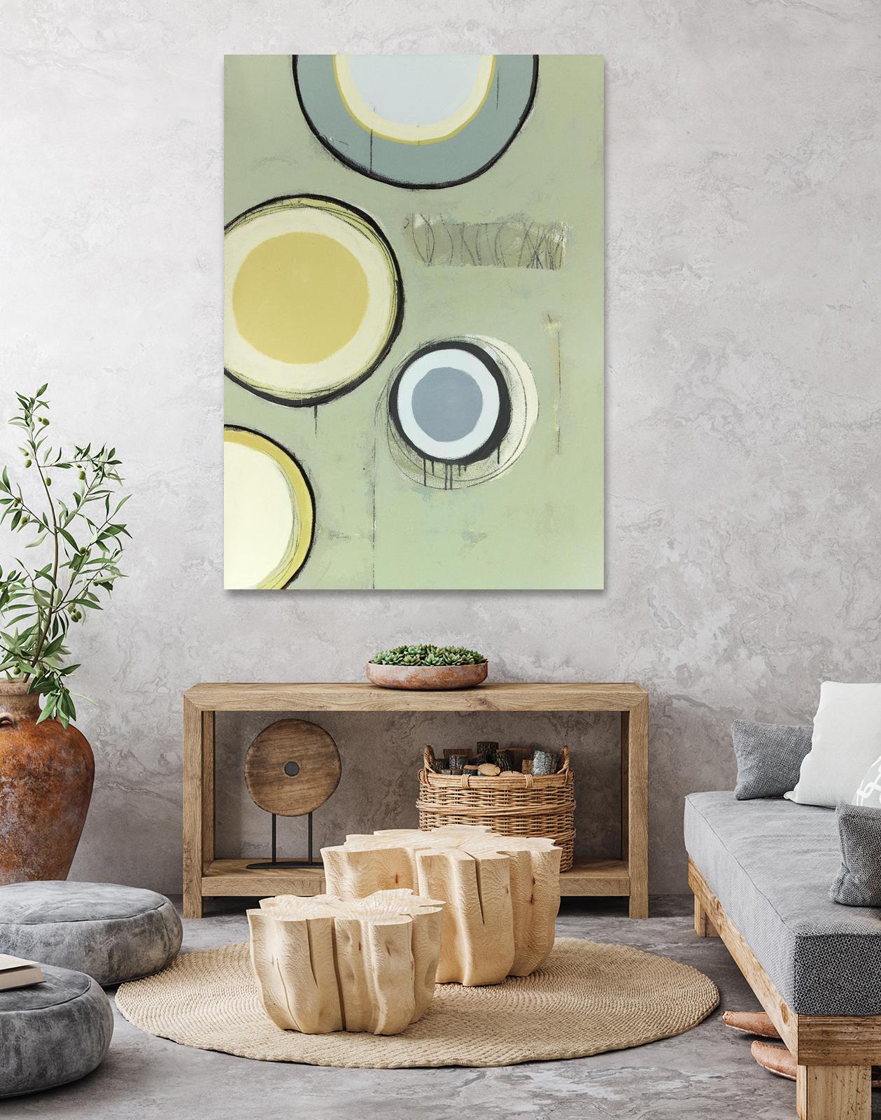 Circle Series 14 by Christopher Balder on GIANT ART - green abstract