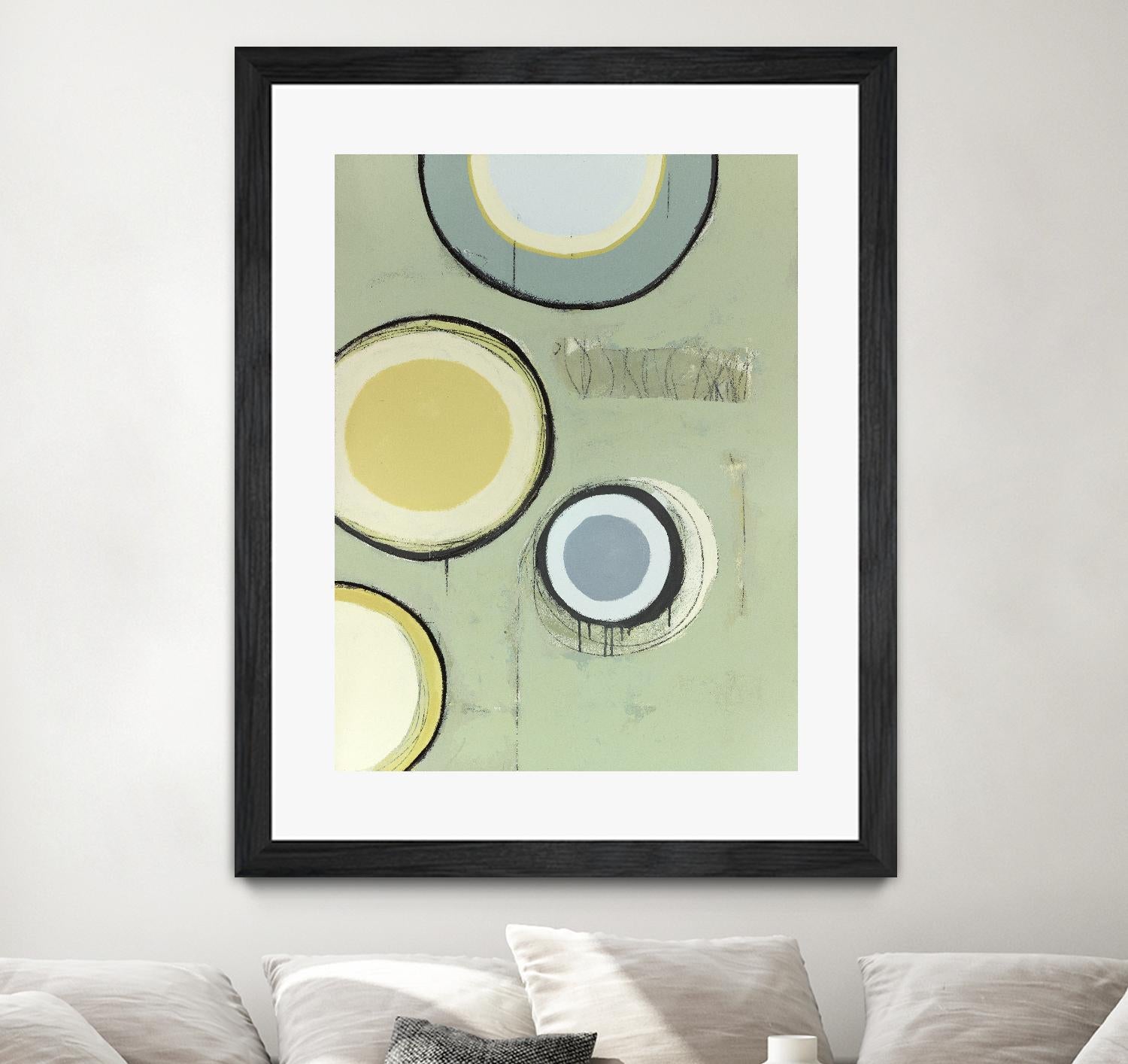 Circle Series 14 by Christopher Balder on GIANT ART - green abstract