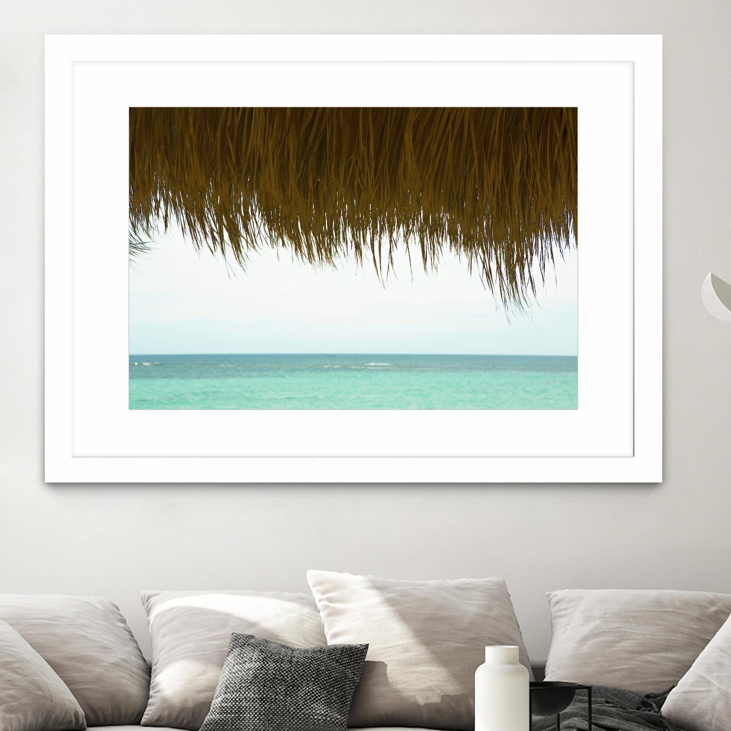 Palapa by Acer Images on GIANT ART - blue sea scene