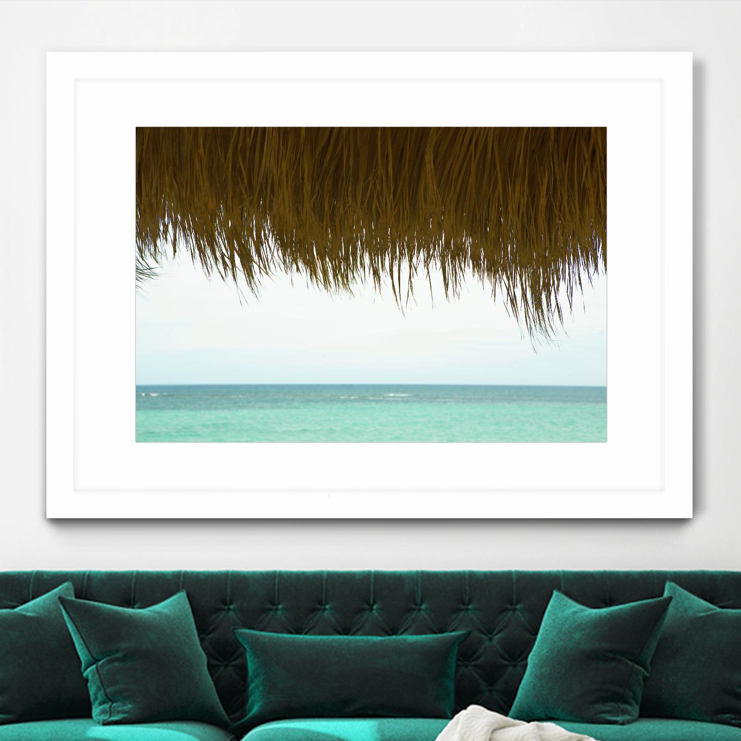 Palapa by Acer Images on GIANT ART - blue sea scene