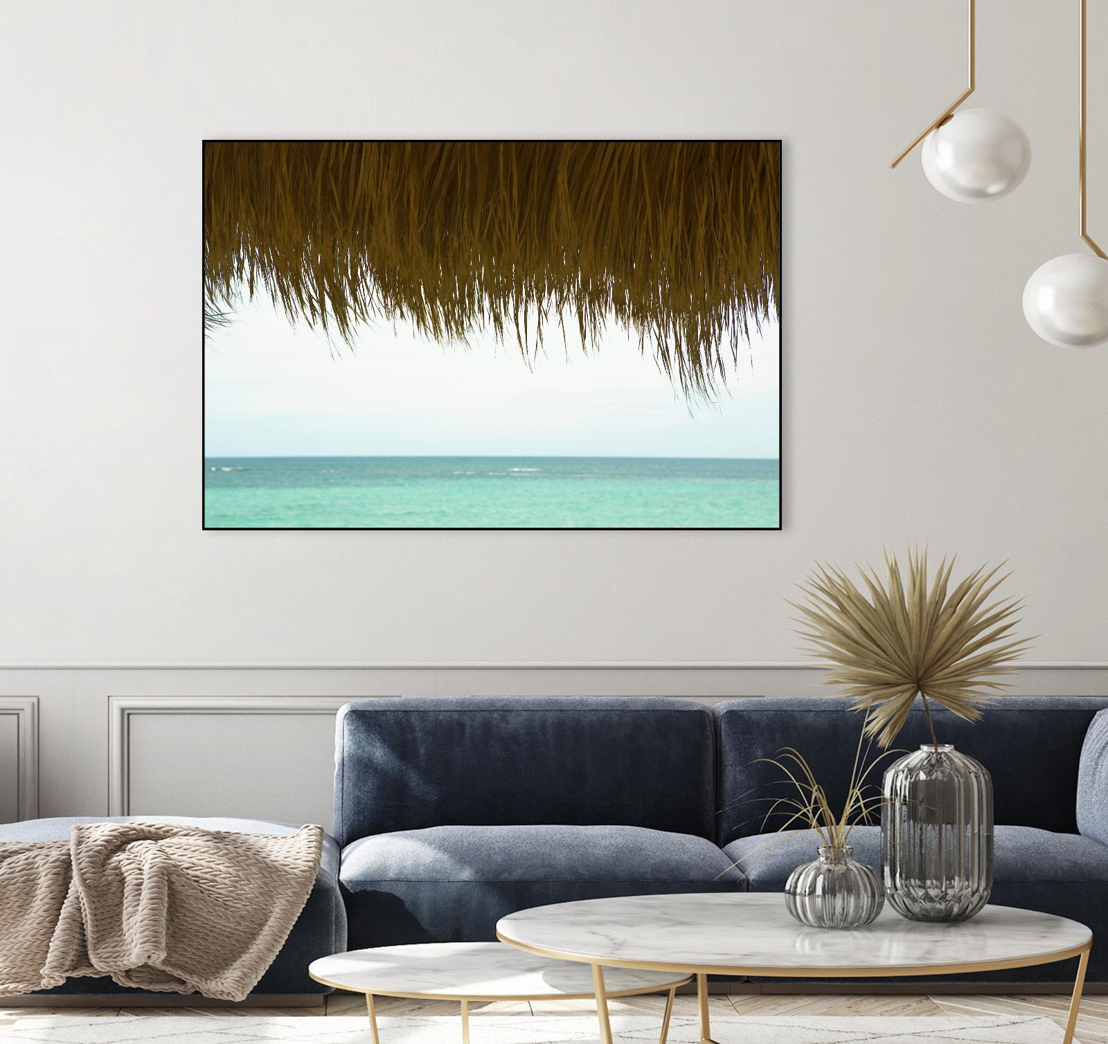 Palapa by Acer Images on GIANT ART - blue sea scene
