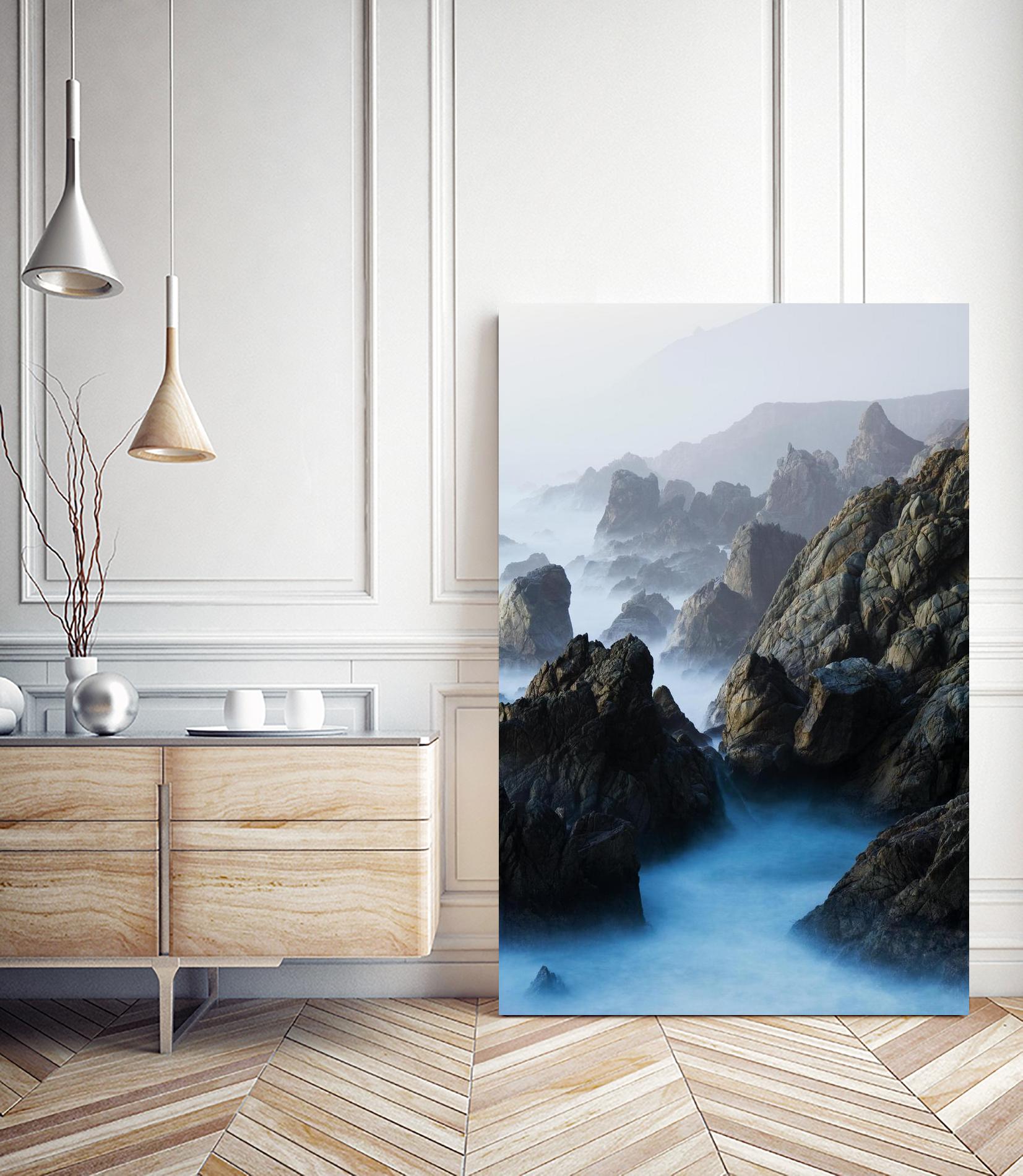 Big Sur Wave 6 by Acer Images on GIANT ART - blue landscape