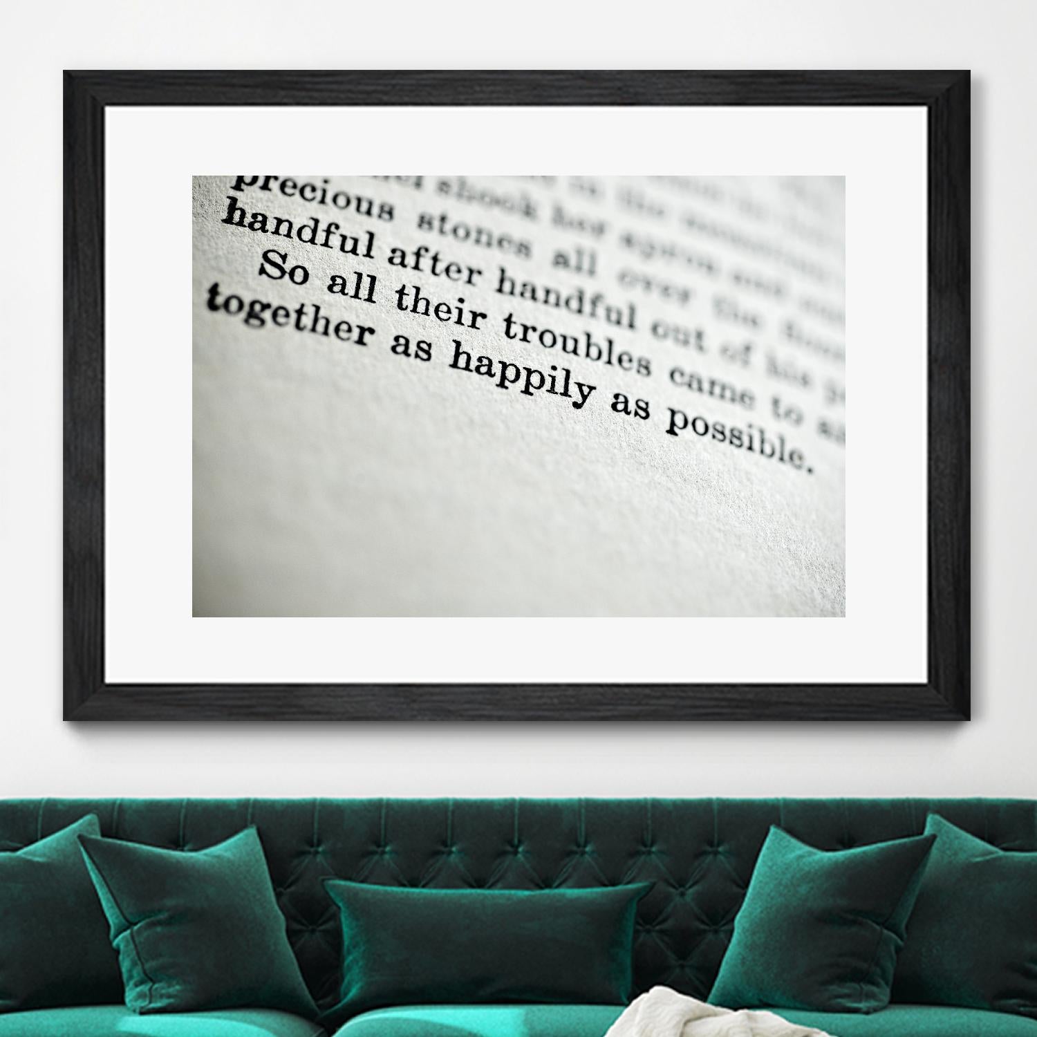 Happily by Amy Smith on GIANT ART - white photo art