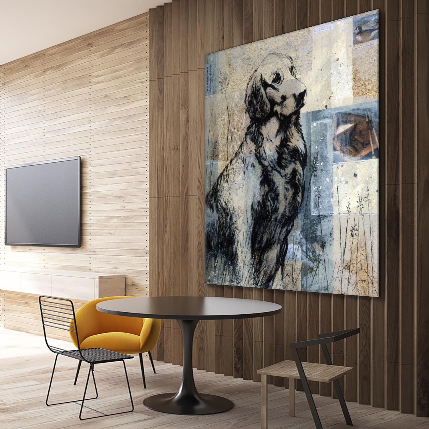 Loyal Companion by Mary Calkins on GIANT ART - blue animals