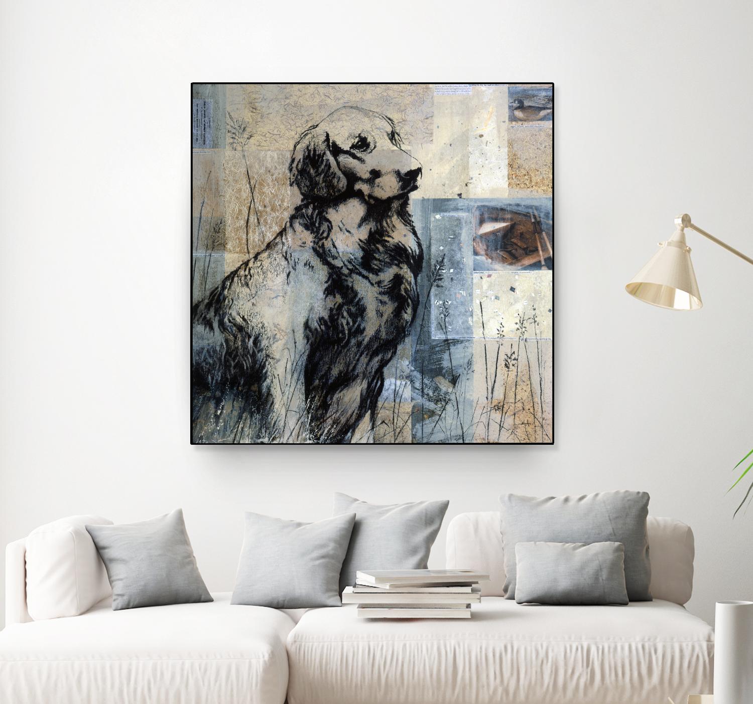 Loyal Companion by Mary Calkins on GIANT ART - blue animals