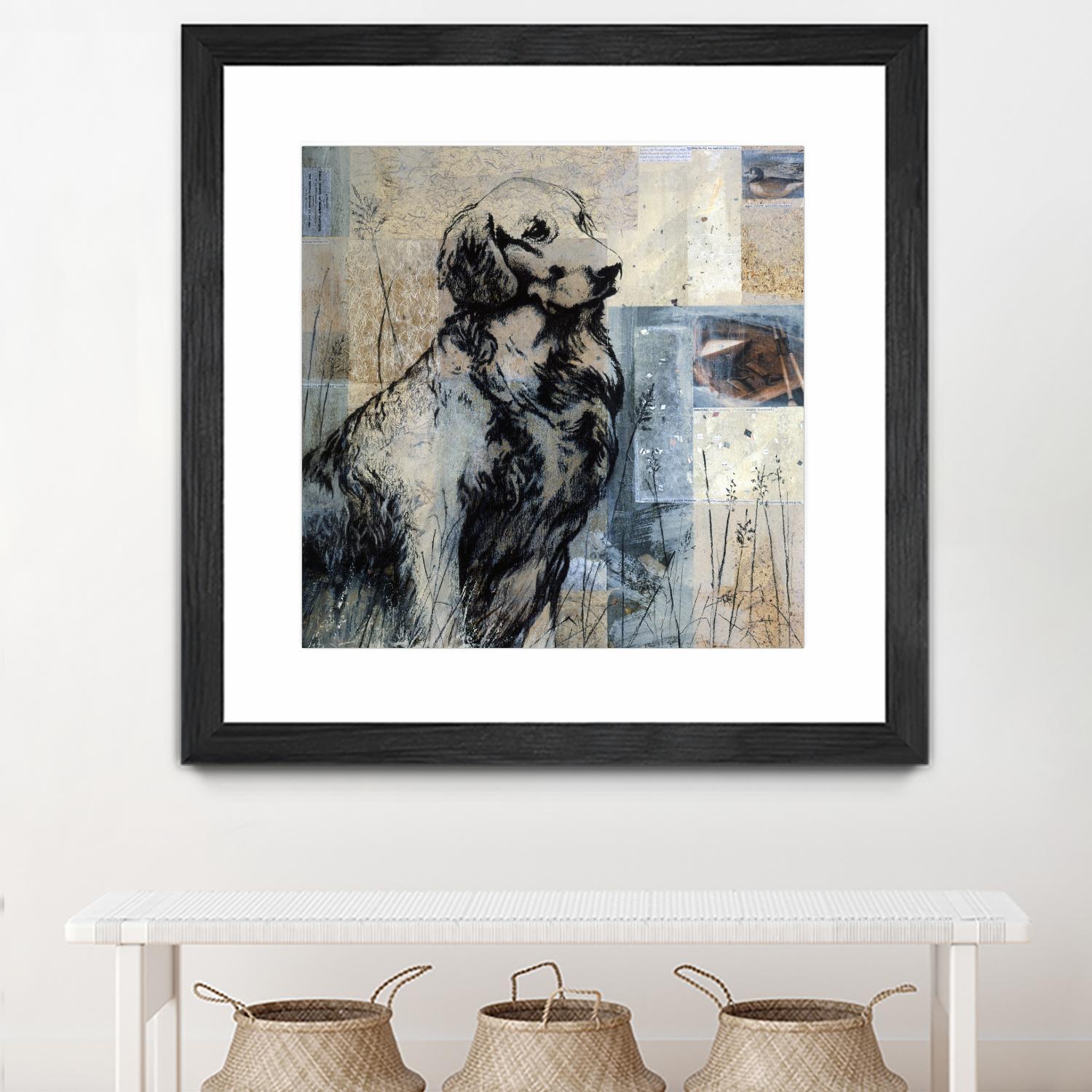 Loyal Companion by Mary Calkins on GIANT ART - blue animals