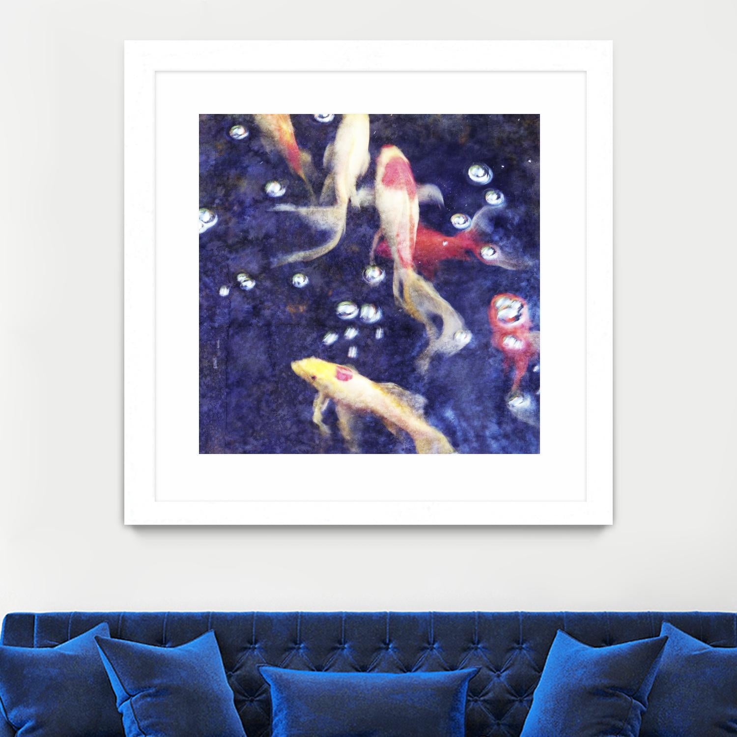 Koi 2 by Thea Schrack on GIANT ART - pink animals