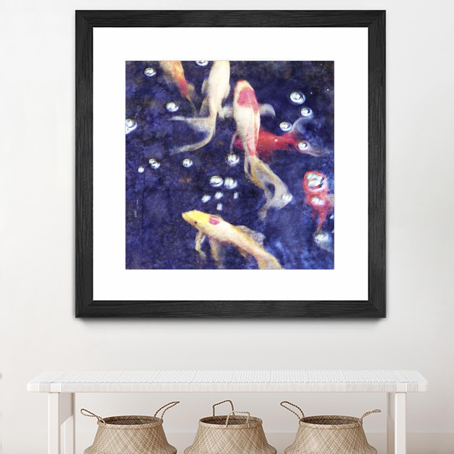 Koi 2 by Thea Schrack on GIANT ART - pink animals