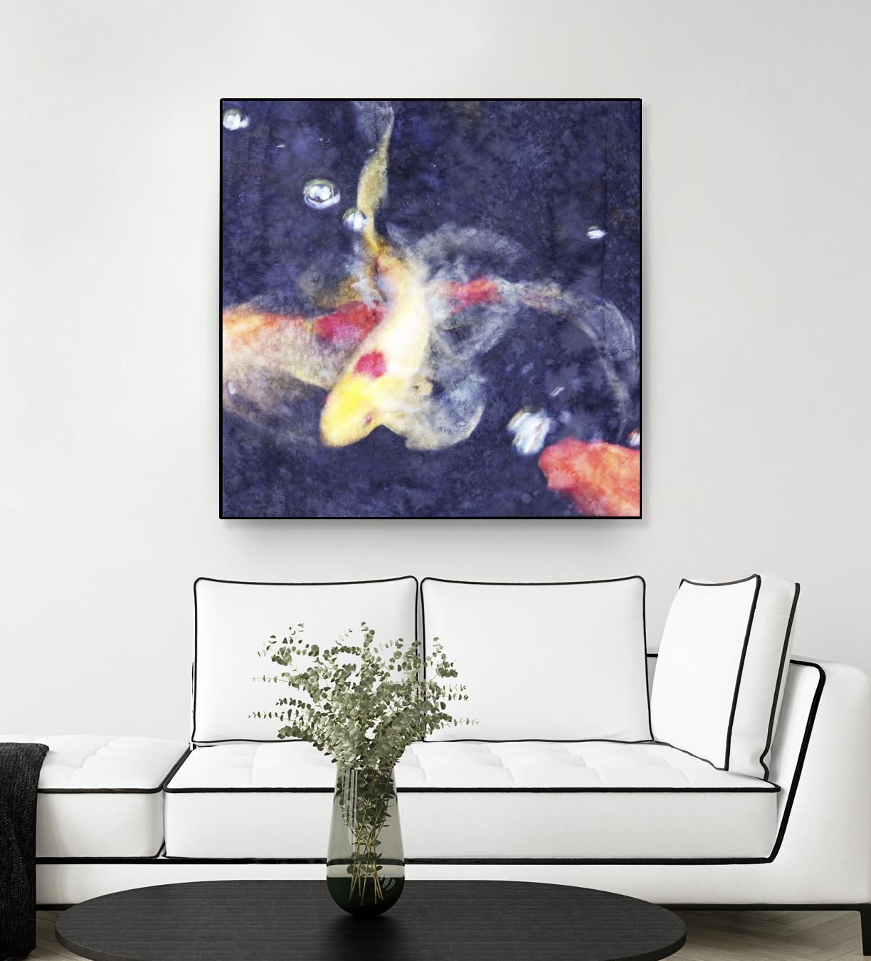 Koi 3 by Thea Schrack on GIANT ART - pink animals