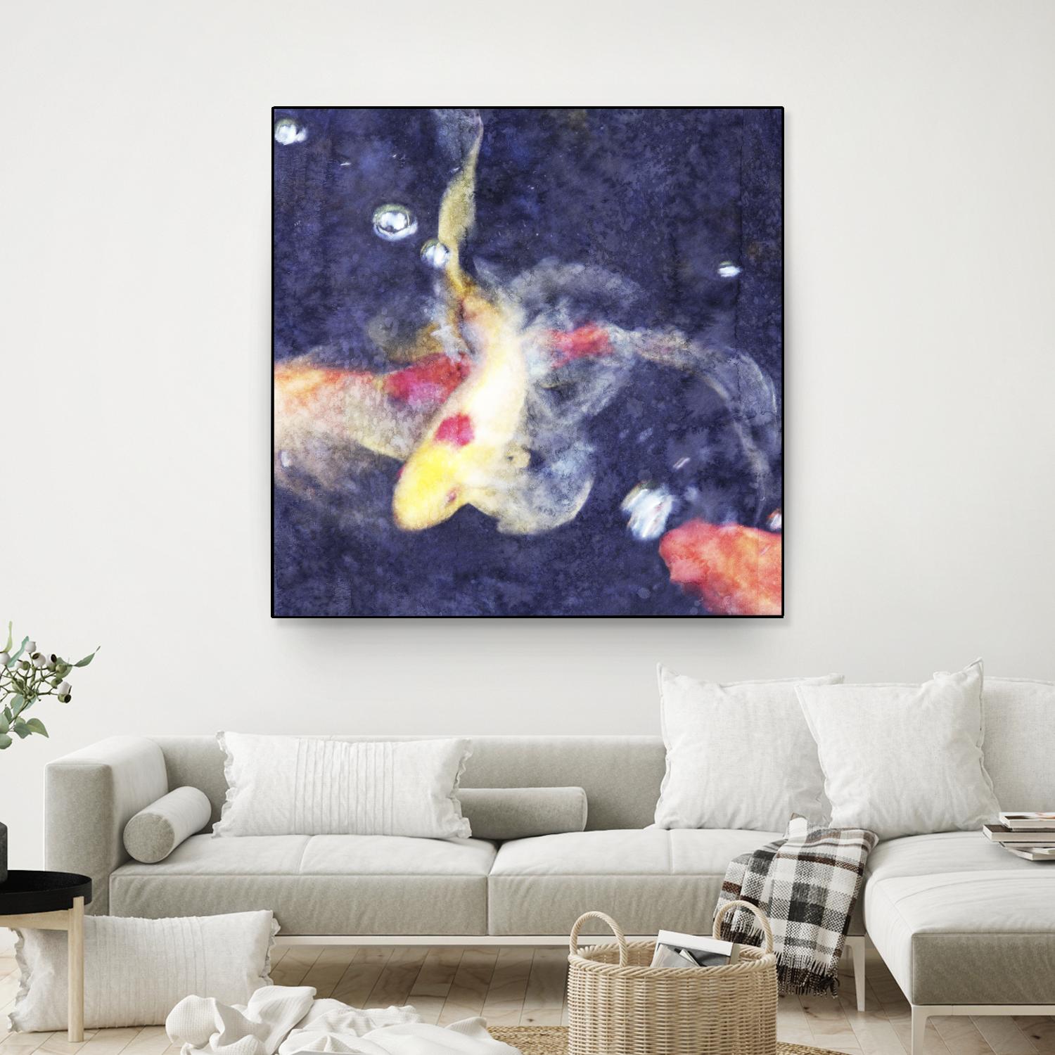 Koi 3 by Thea Schrack on GIANT ART - pink animals