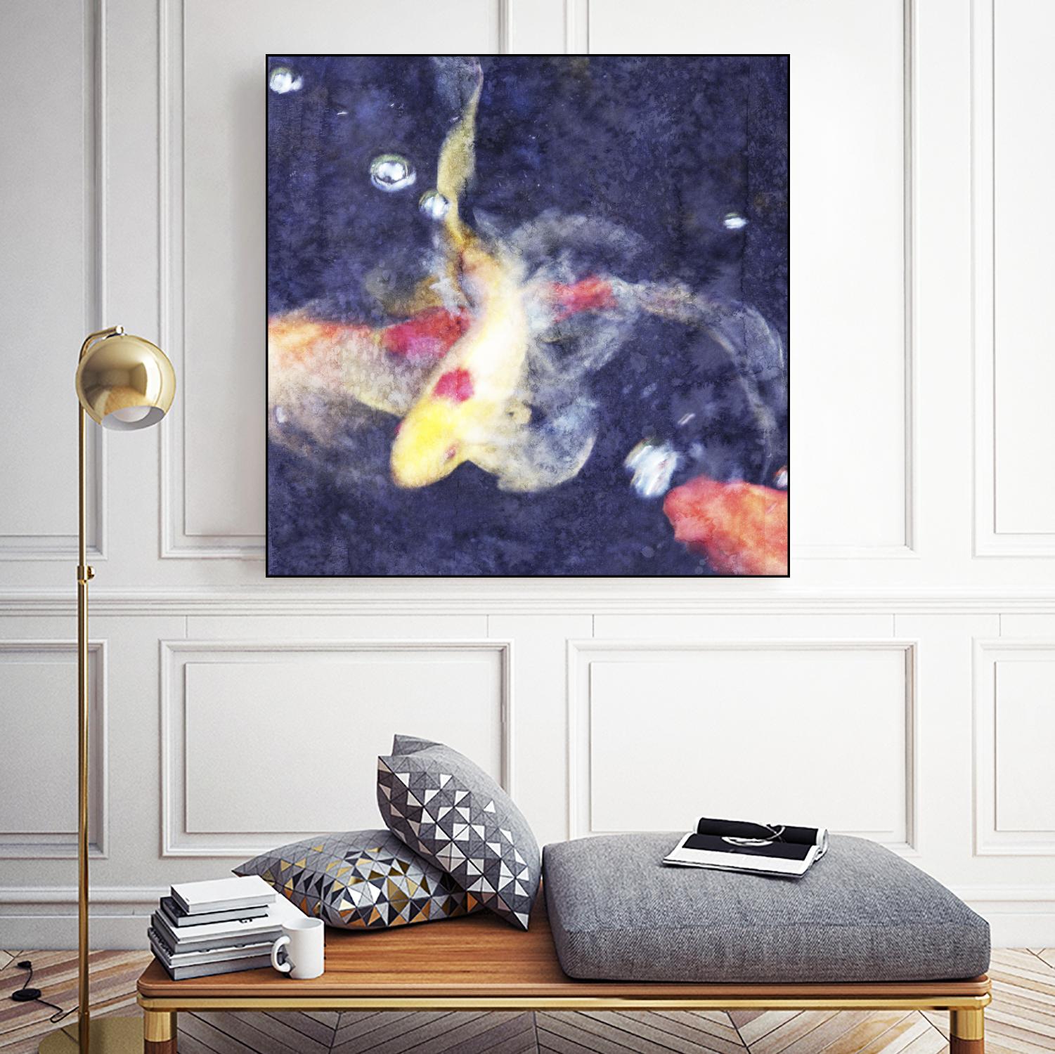 Koi 3 by Thea Schrack on GIANT ART - pink animals