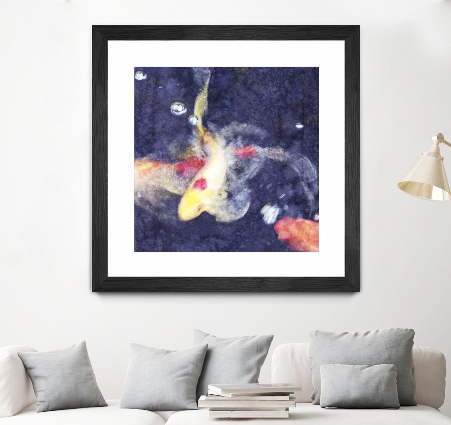 Koi 3 by Thea Schrack on GIANT ART - pink animals