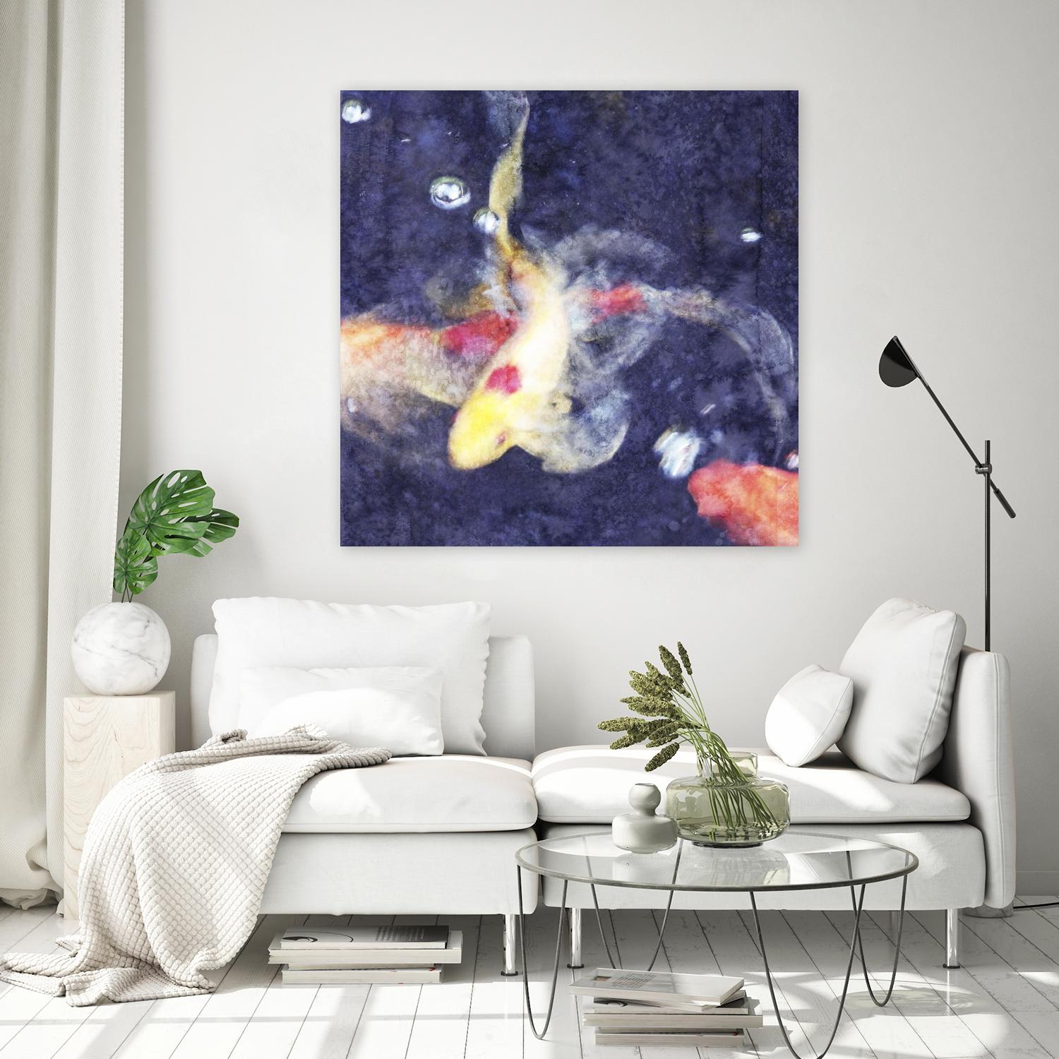 Koi 3 by Thea Schrack on GIANT ART - pink animals