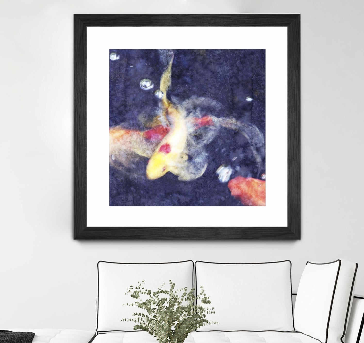 Koi 3 by Thea Schrack on GIANT ART - pink animals