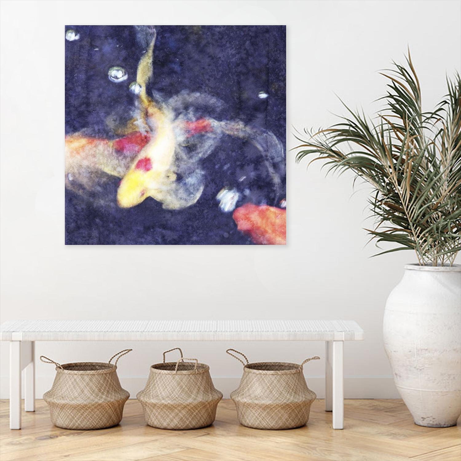 Koi 3 by Thea Schrack on GIANT ART - pink animals