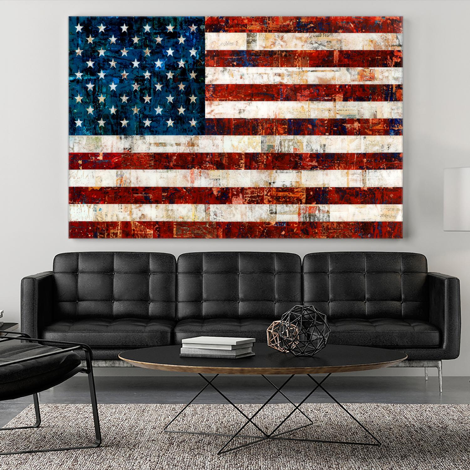 American Flag by Stella Bradley on GIANT ART - red flags