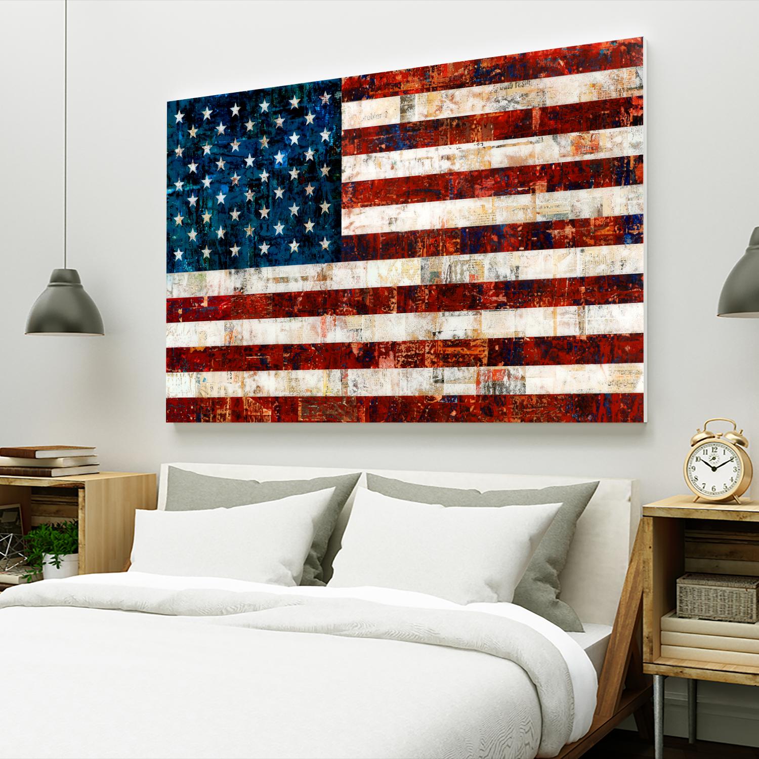 American Flag by Stella Bradley on GIANT ART - red flags