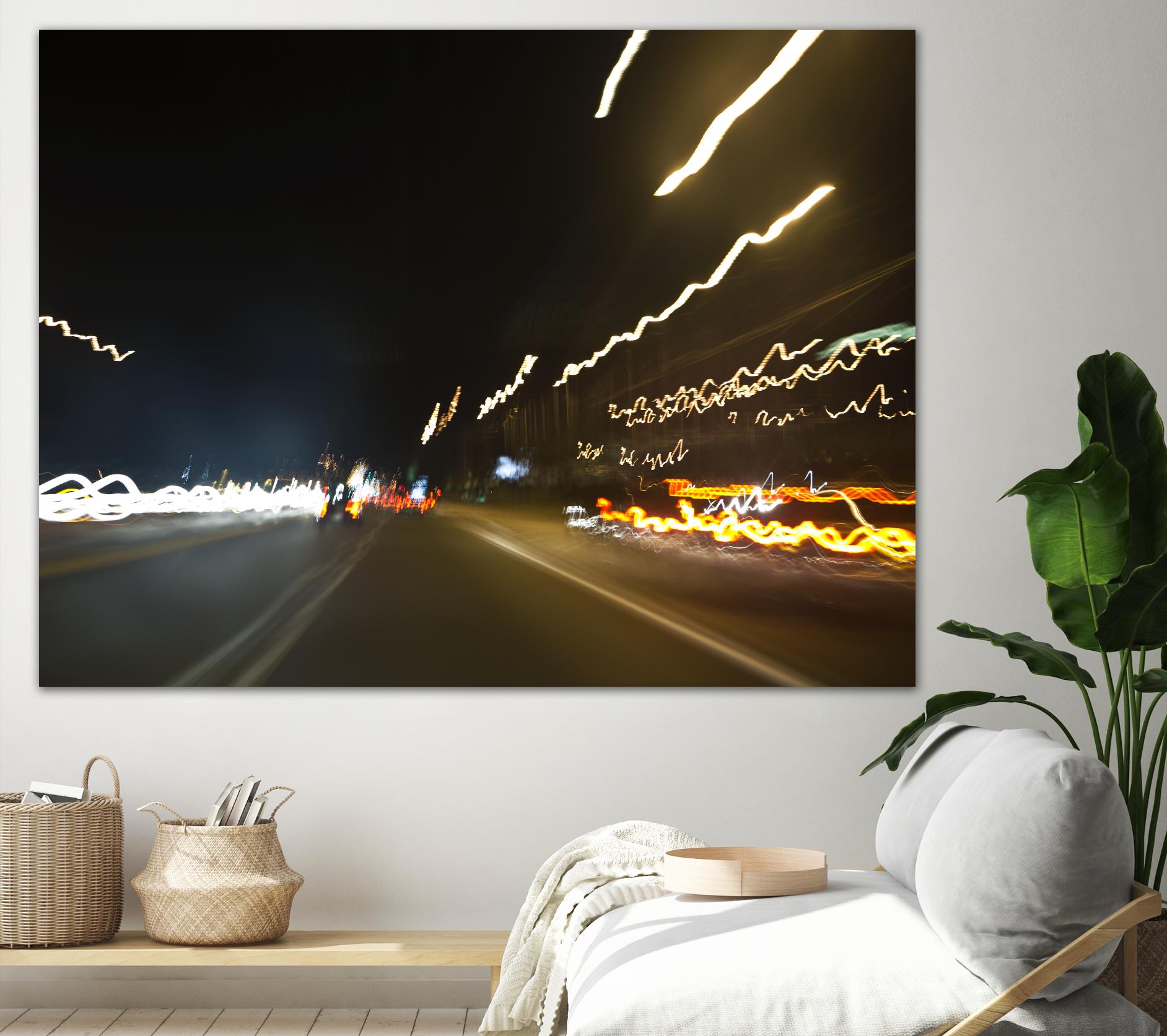 Traffic Abstract 2 by Acer Images on GIANT ART - yellow photo art