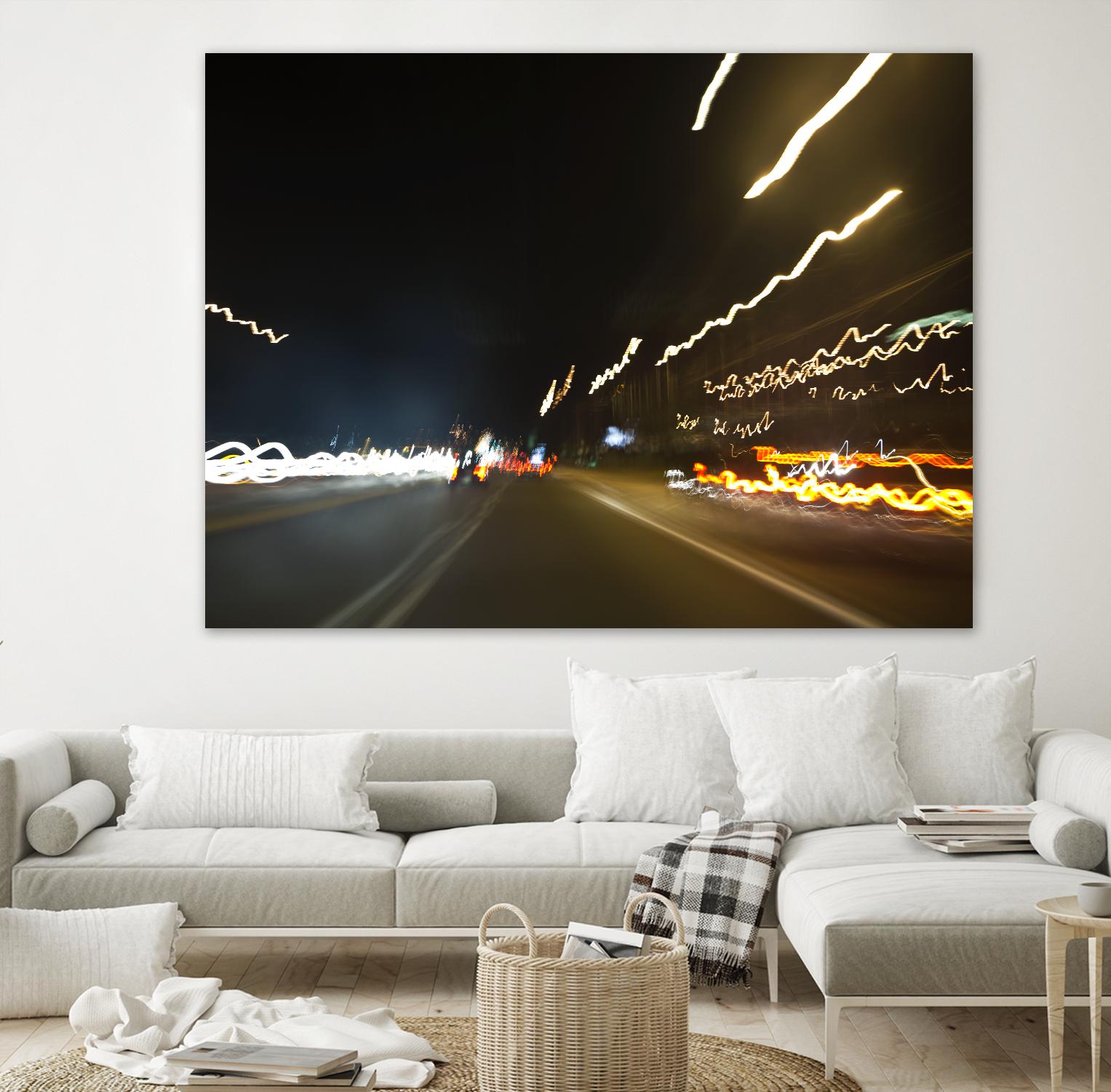 Traffic Abstract 2 by Acer Images on GIANT ART - yellow photo art