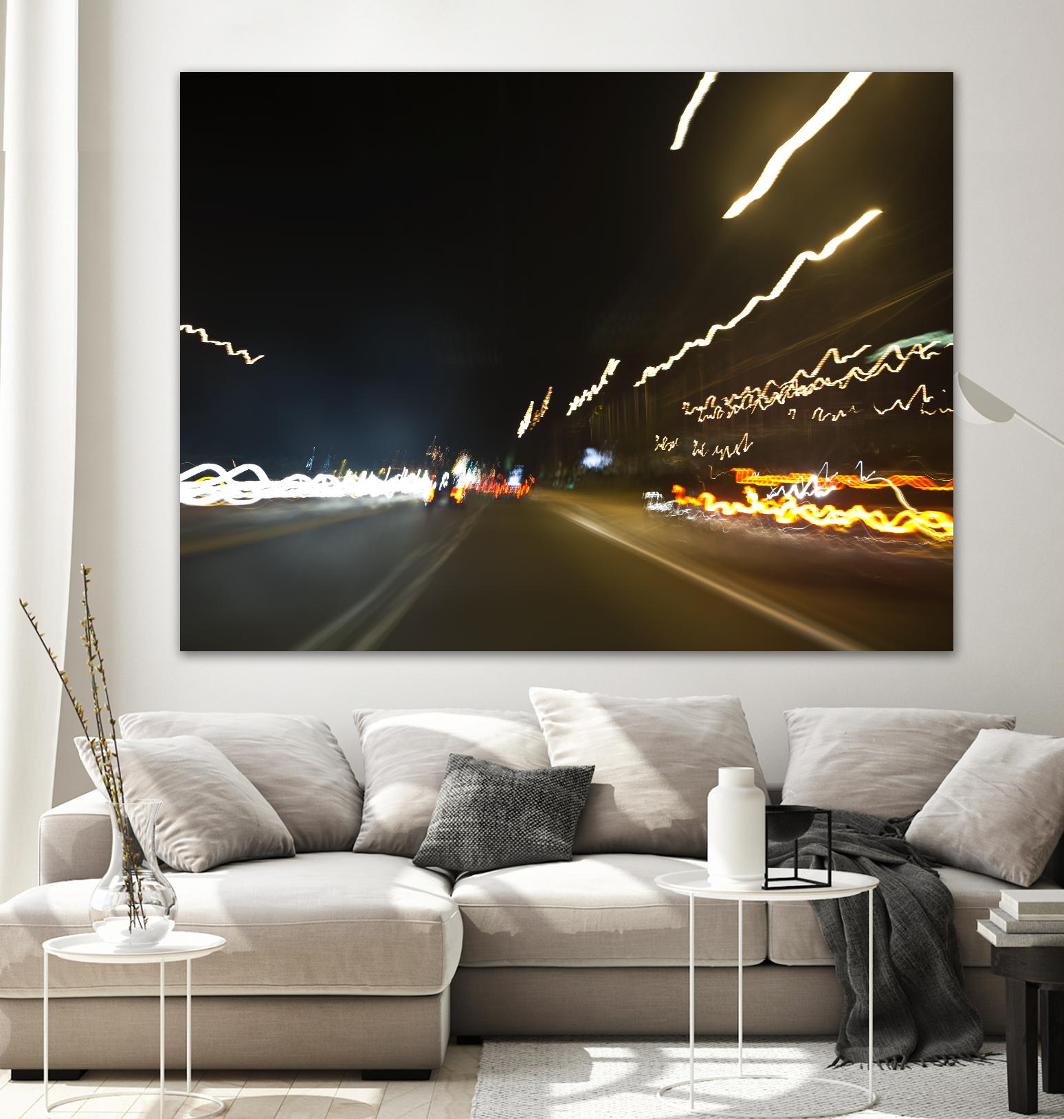 Traffic Abstract 2 by Acer Images on GIANT ART - yellow photo art