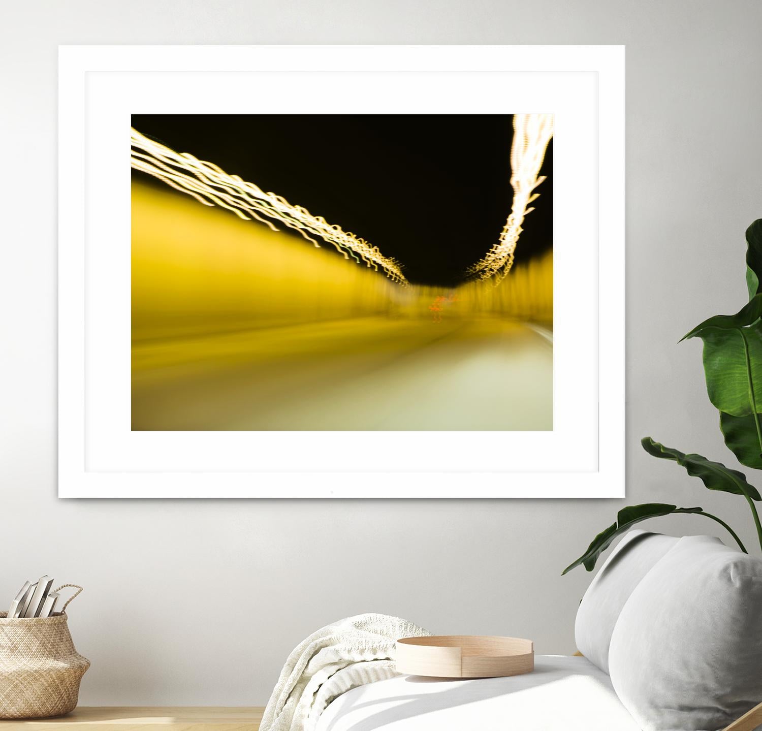 Tunnel Abstract 2 by Acer Images on GIANT ART - yellow photo art