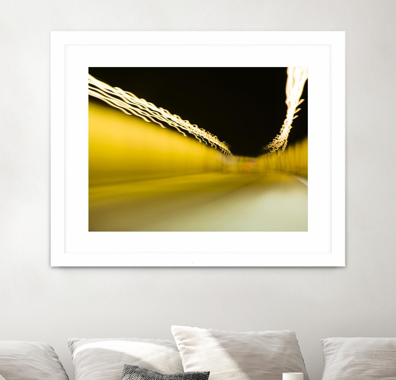 Tunnel Abstract 2 by Acer Images on GIANT ART - yellow photo art