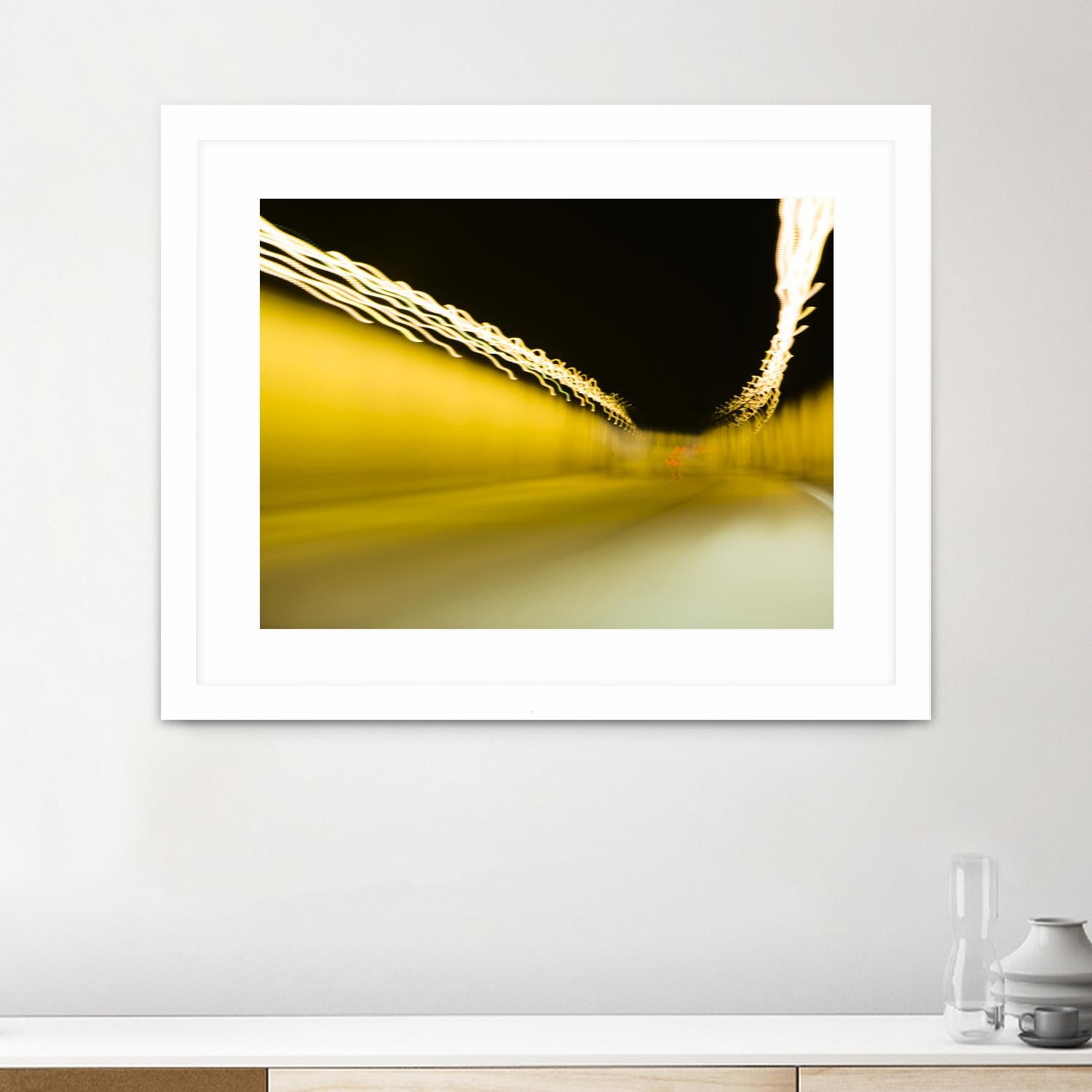 Tunnel Abstract 2 by Acer Images on GIANT ART - yellow photo art