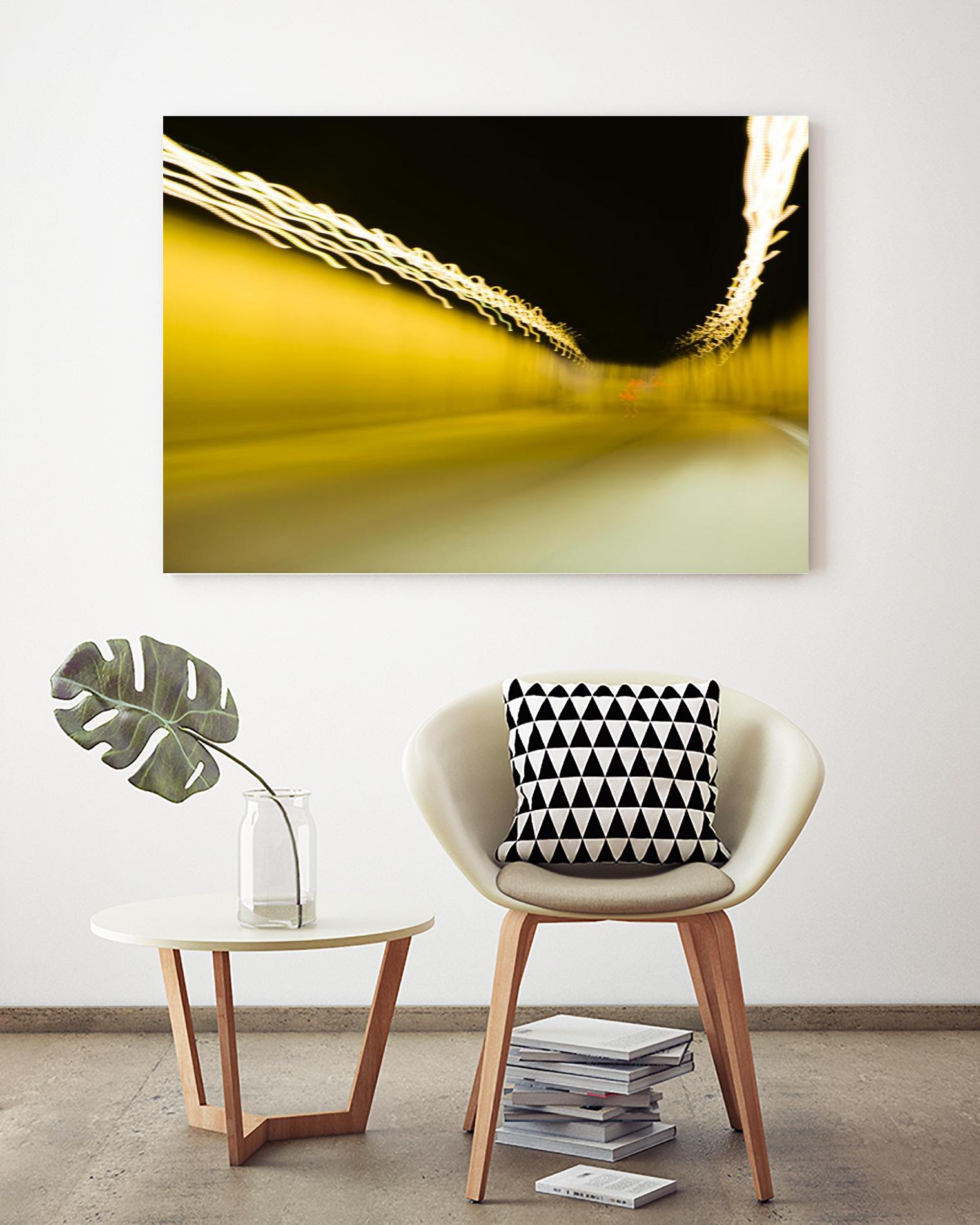 Tunnel Abstract 2 by Acer Images on GIANT ART - yellow photo art