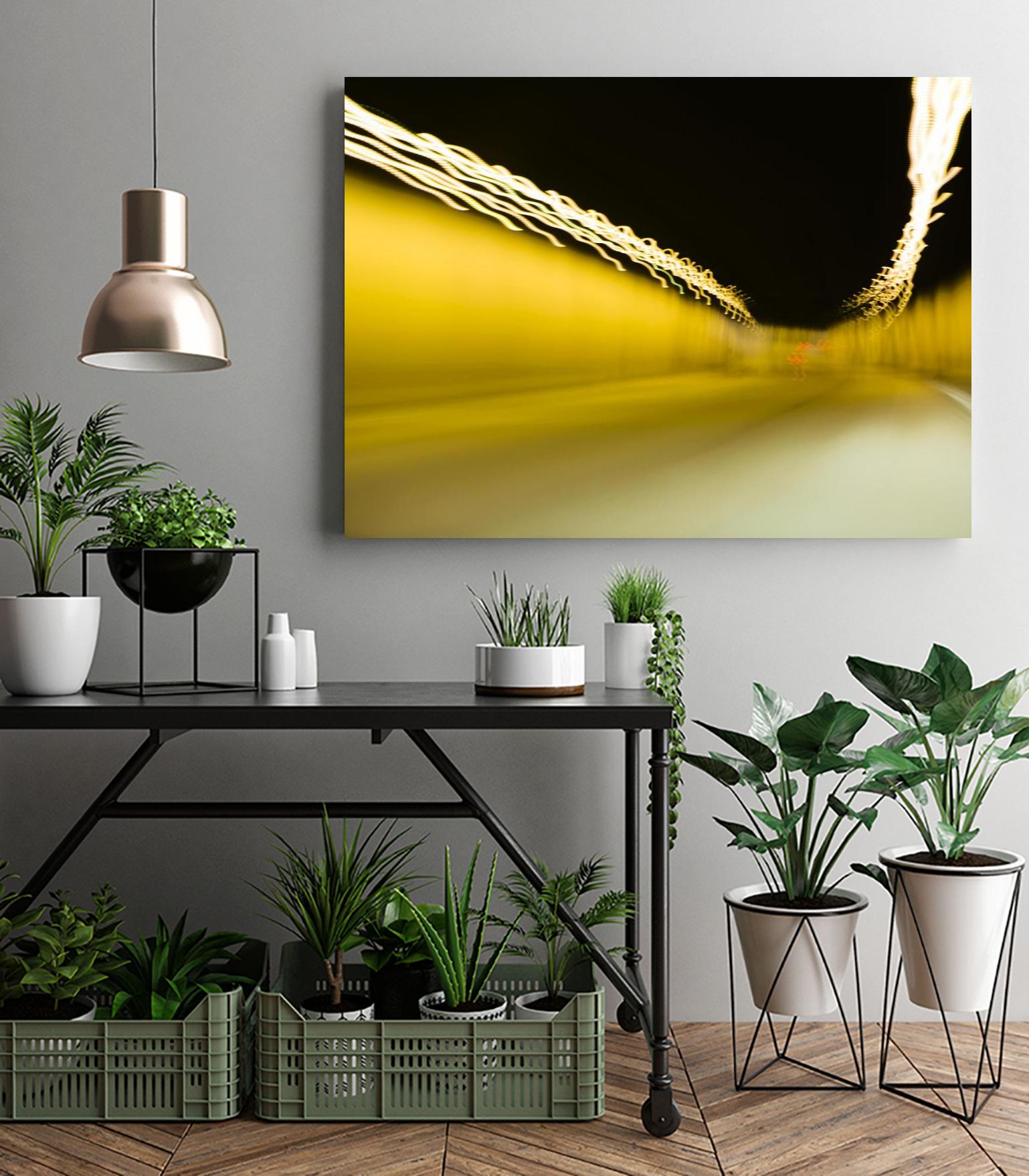 Tunnel Abstract 2 by Acer Images on GIANT ART - yellow photo art