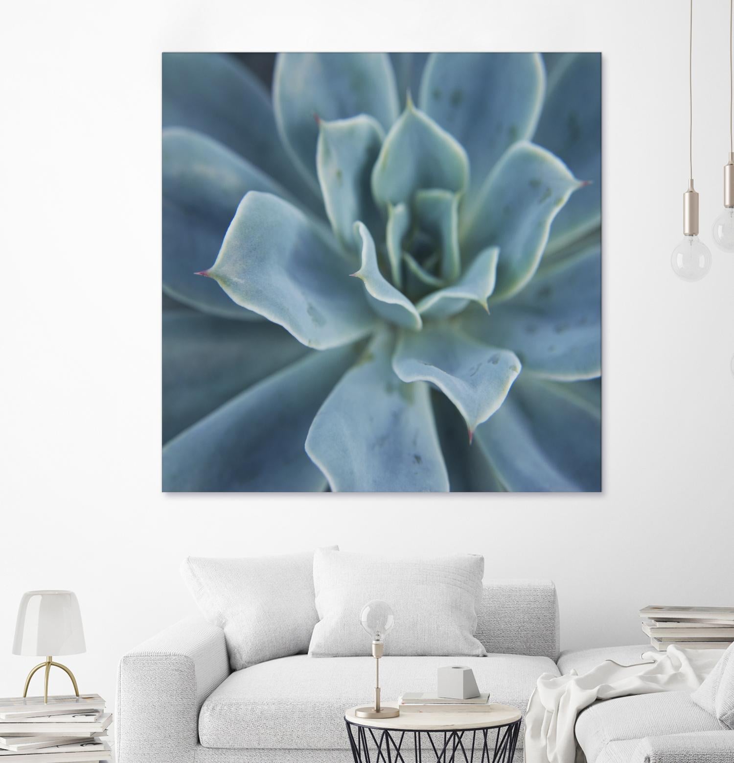 Sweet Succulent by Karen Ussery on GIANT ART - blue botany