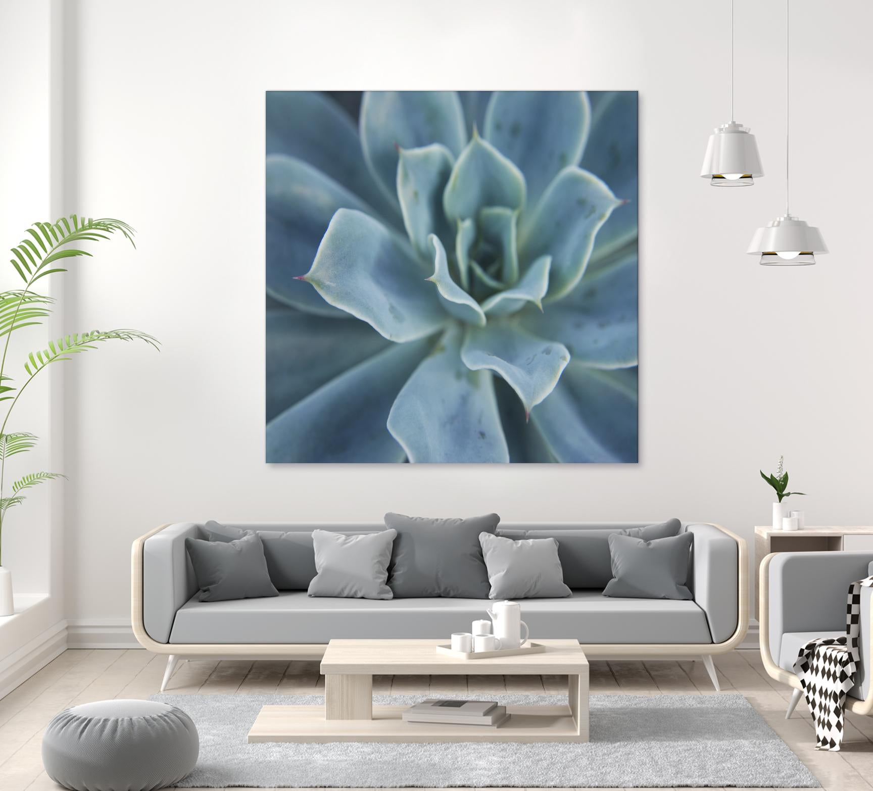 Sweet Succulent by Karen Ussery on GIANT ART - blue botany