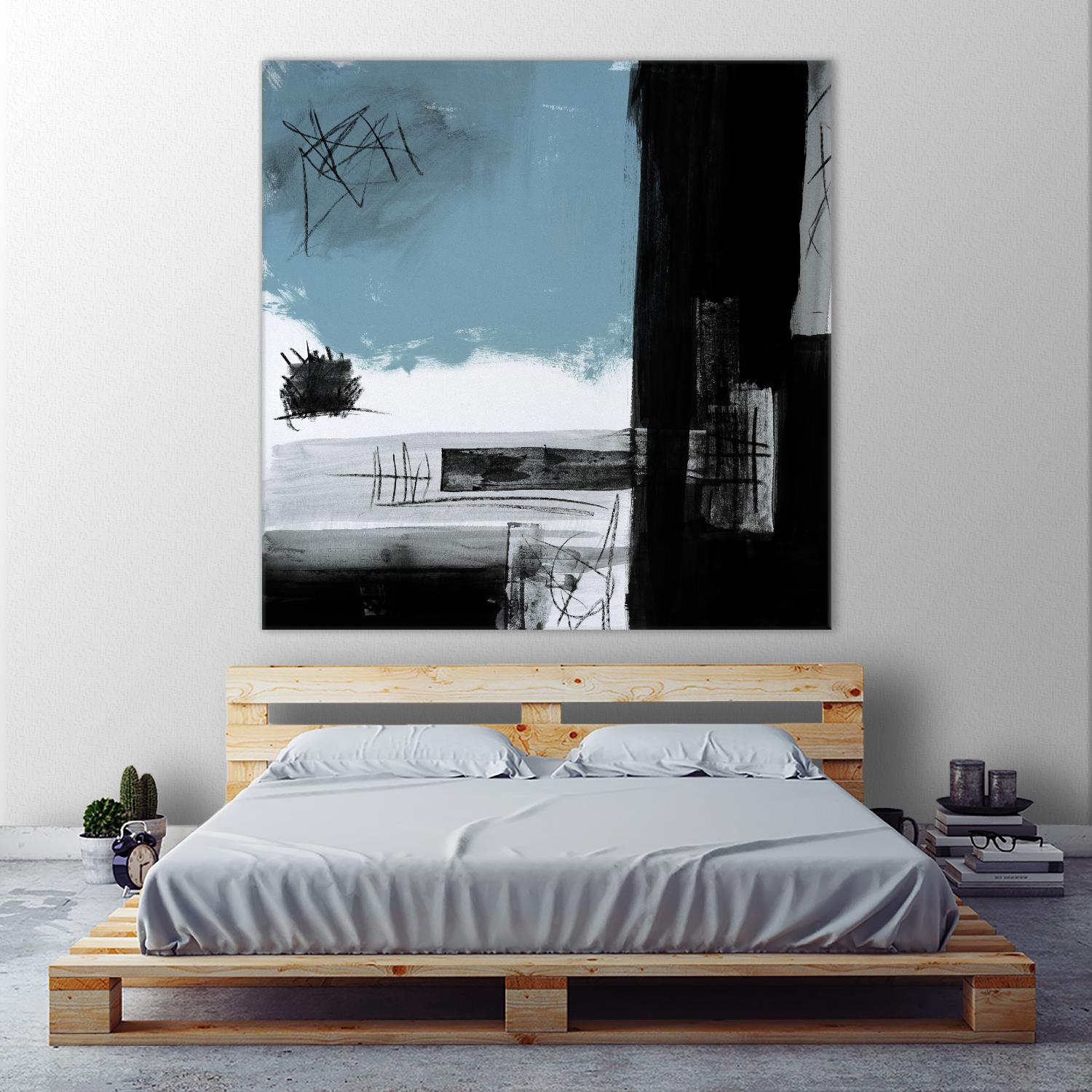 Sandstone E by Franka Palek on GIANT ART - black abstract