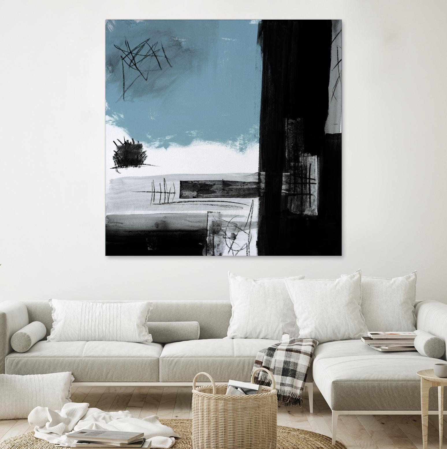 Sandstone E by Franka Palek on GIANT ART - black abstract