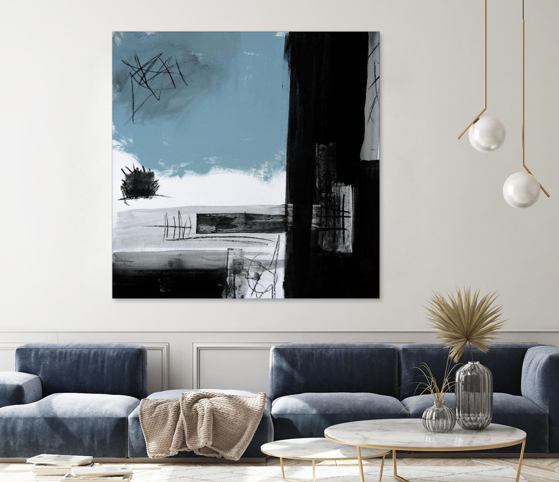 Sandstone E by Franka Palek on GIANT ART - black abstract